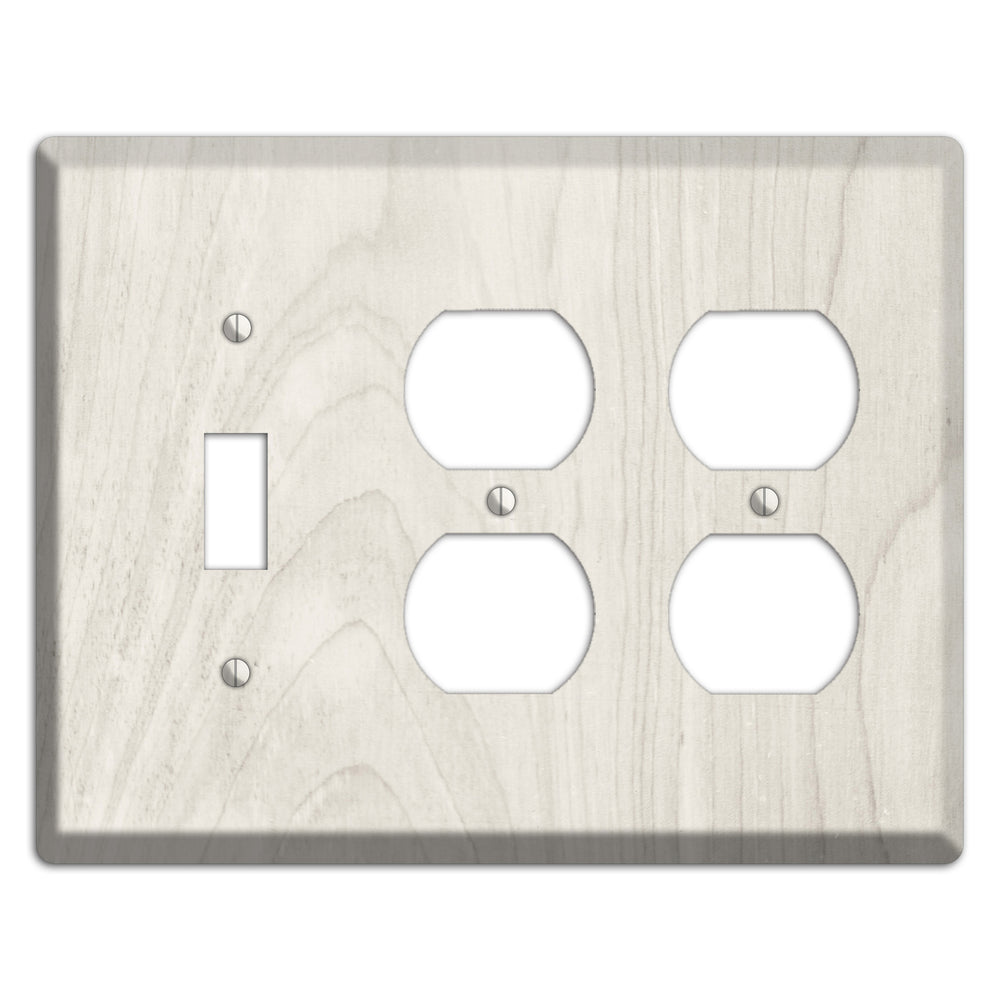 Pearl Bush Antique Toggle / 2 Duplex Wallplate