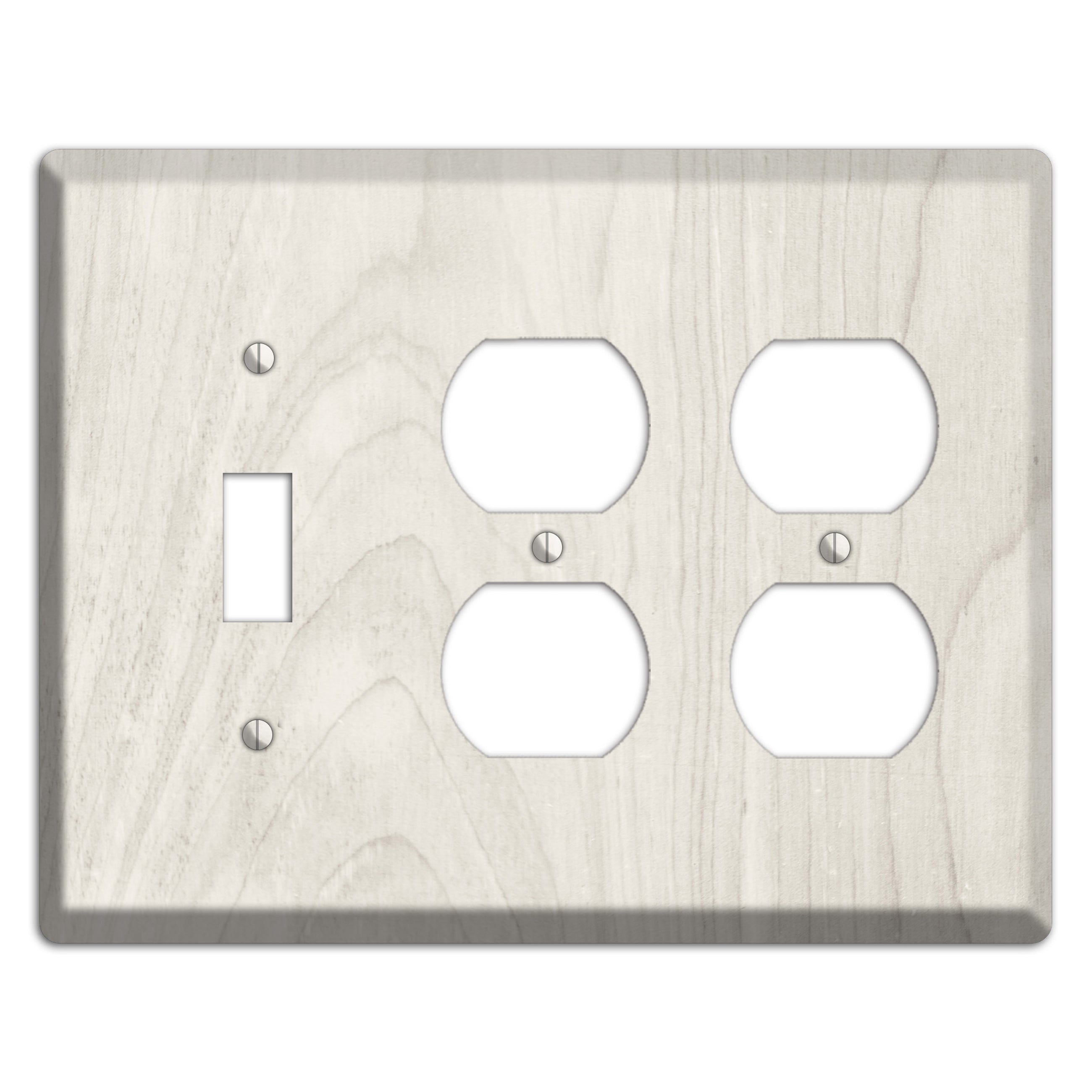Pearl Bush Antique Toggle / 2 Duplex Wallplate
