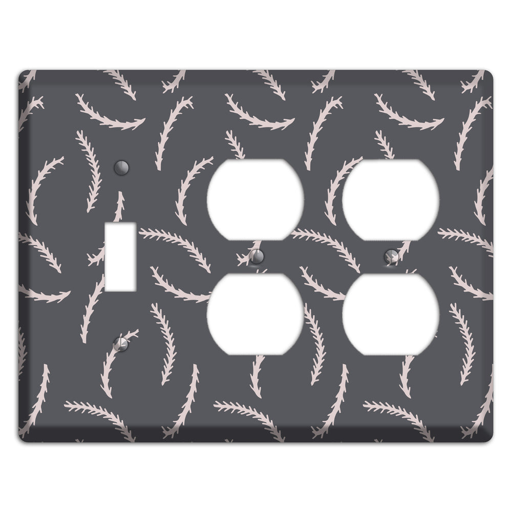 Abstract 23 Toggle / 2 Duplex Wallplate