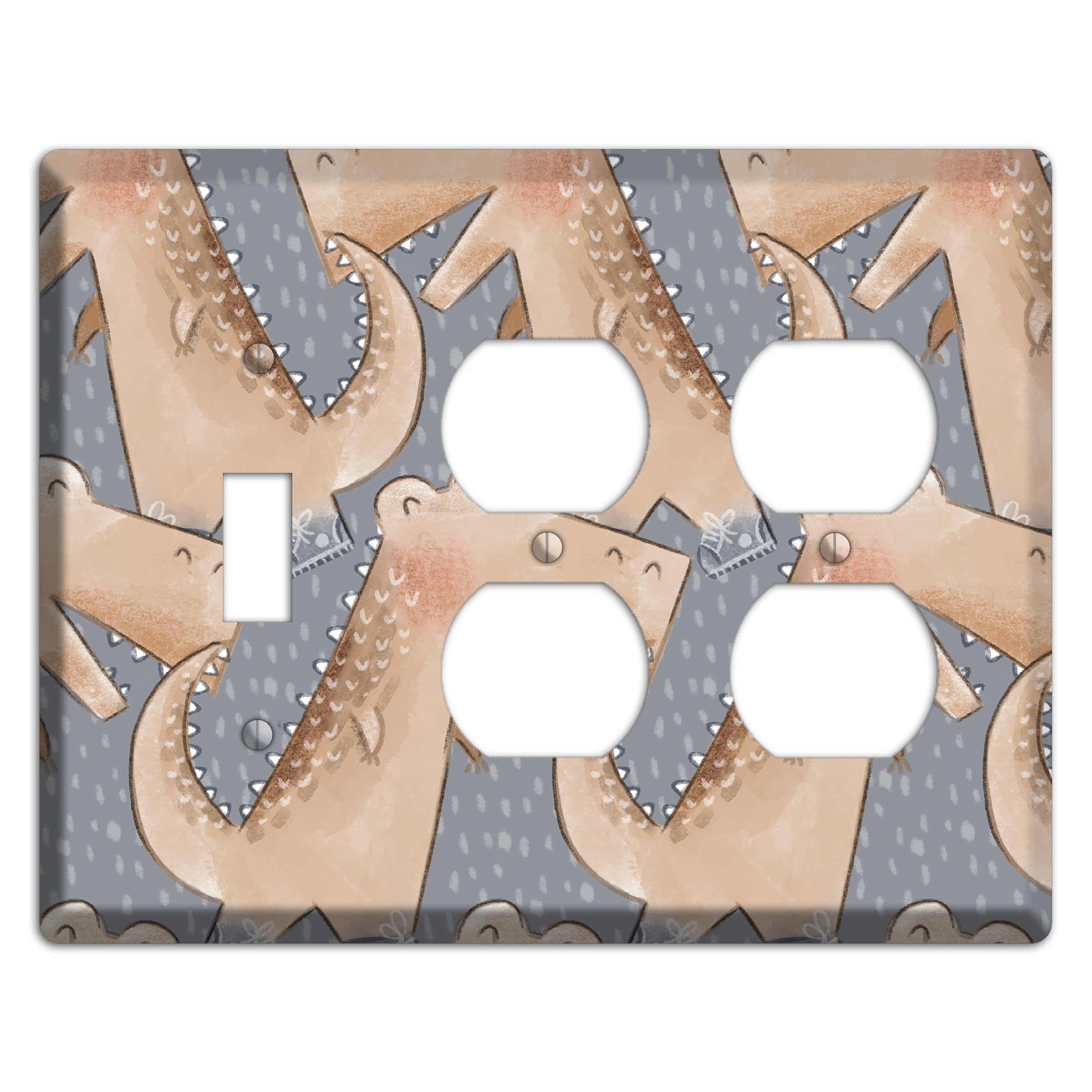 Alligator March Toggle / 2 Duplex Wallplate