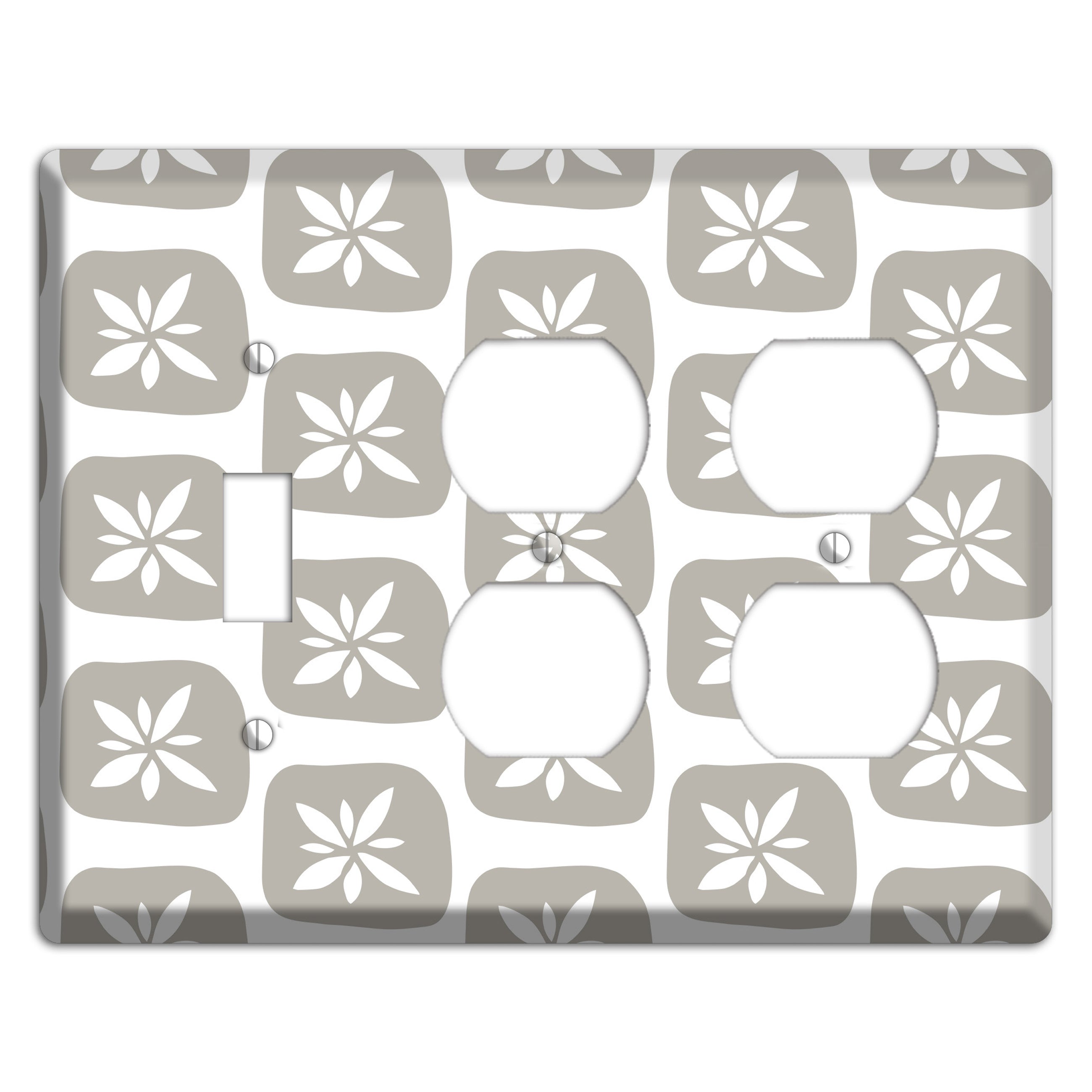 Simple Scandanavian Style GG Toggle / 2 Duplex Wallplate