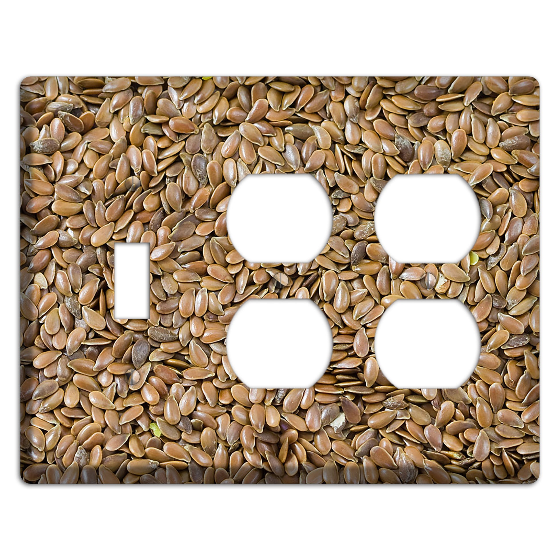 Flax Toggle / 2 Duplex Wallplate