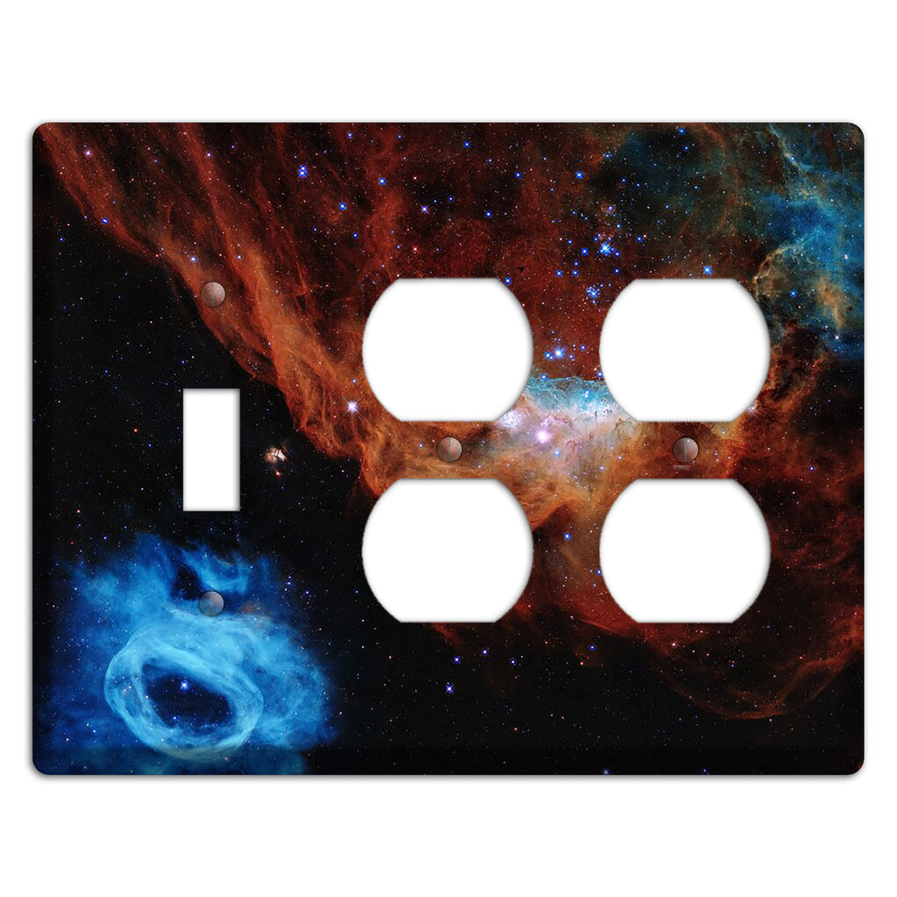 Tapestry of Blazing Starbirth Toggle / 2 Duplex Wallplate