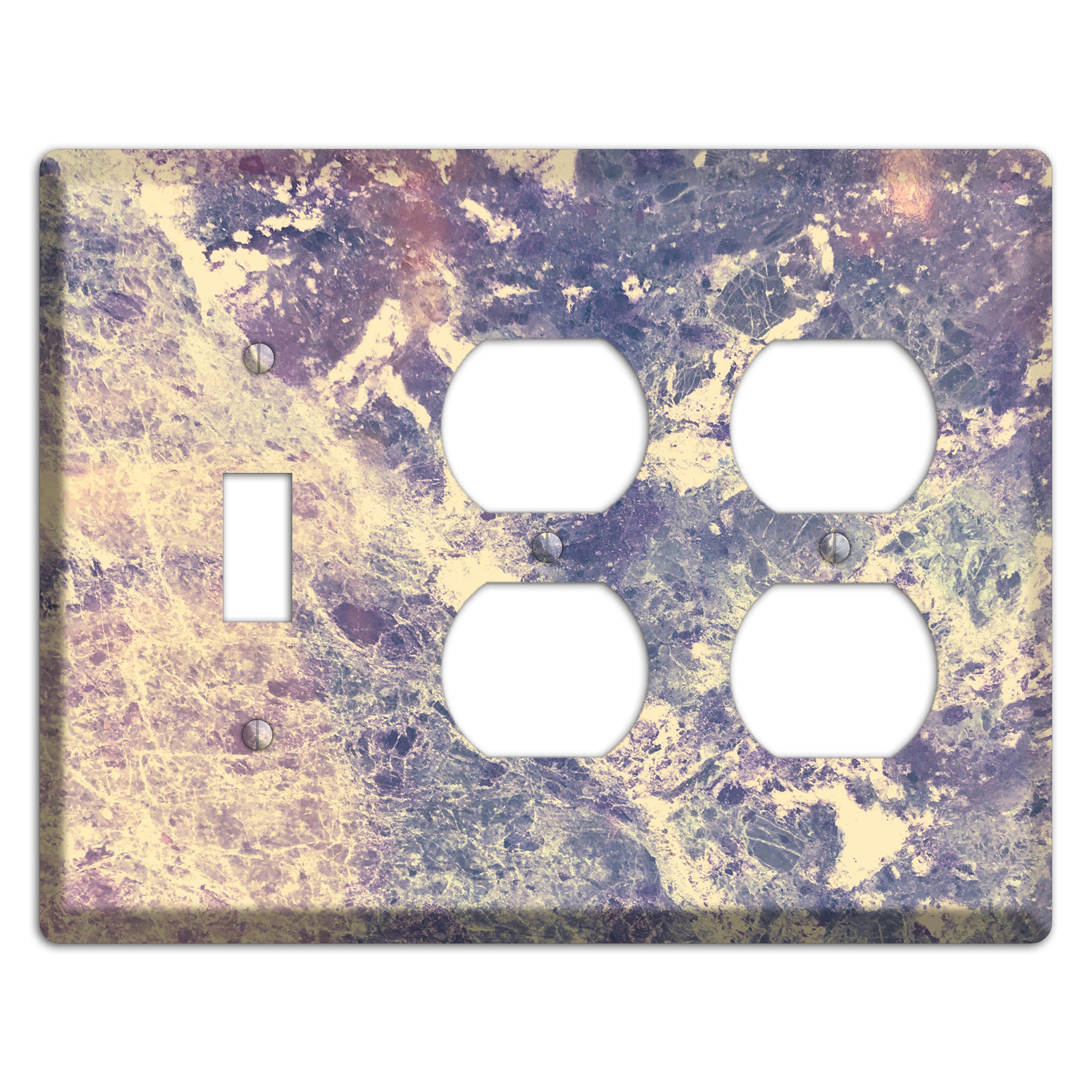 Manatee Marble Toggle / 2 Duplex Wallplate