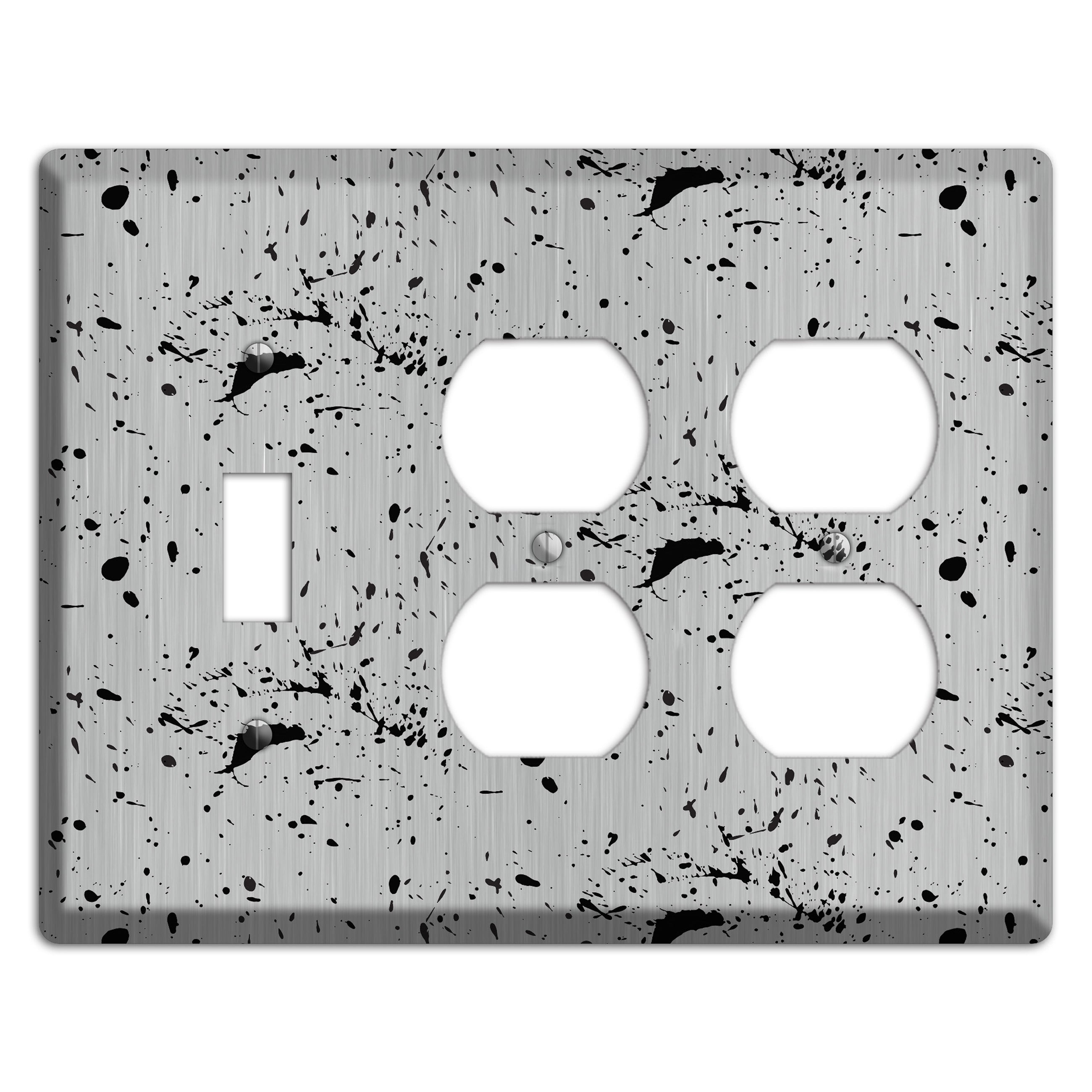 Maidenhare Stainless Toggle / 2 Duplex Wallplate