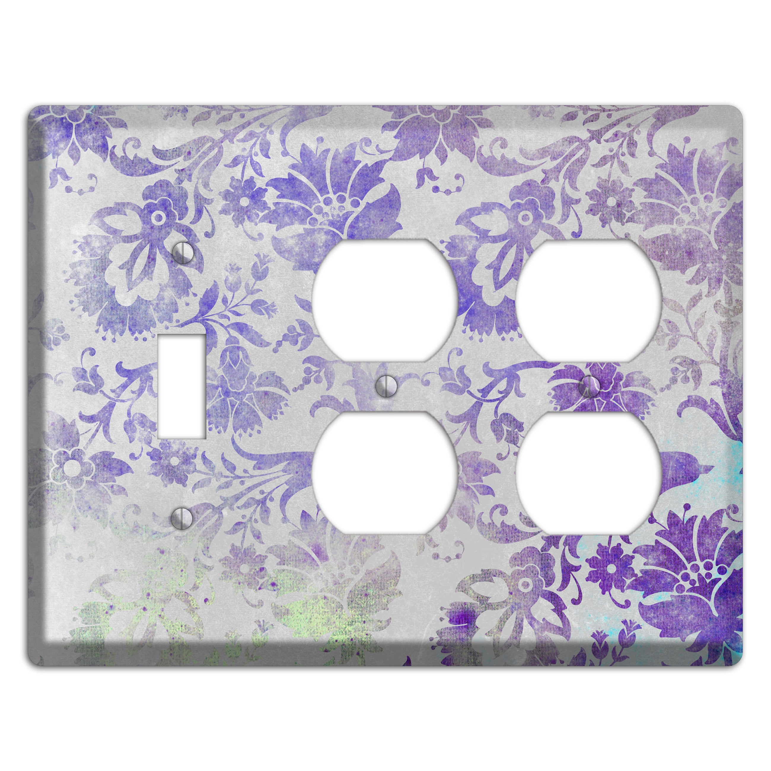 Chatelle Whimsical Damask Toggle / 2 Duplex Wallplate
