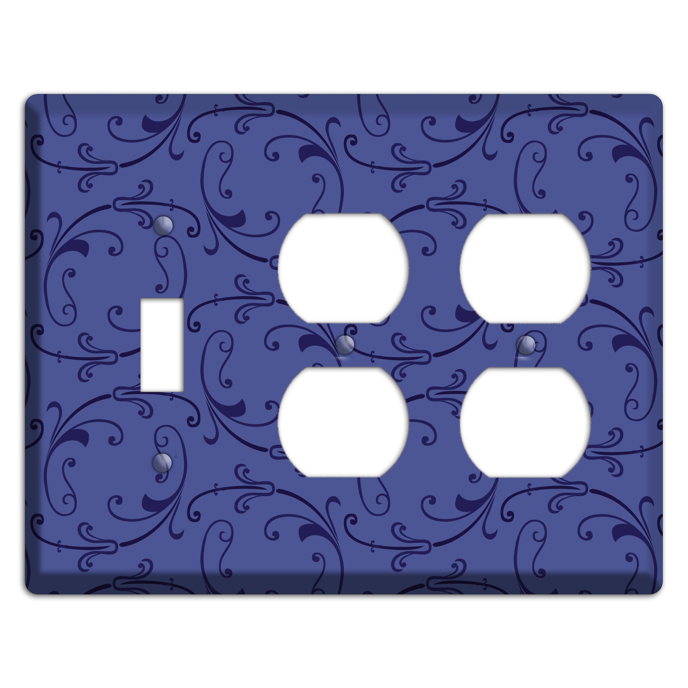 Green and Brown Argyle Toggle / 2 Duplex Wallplate