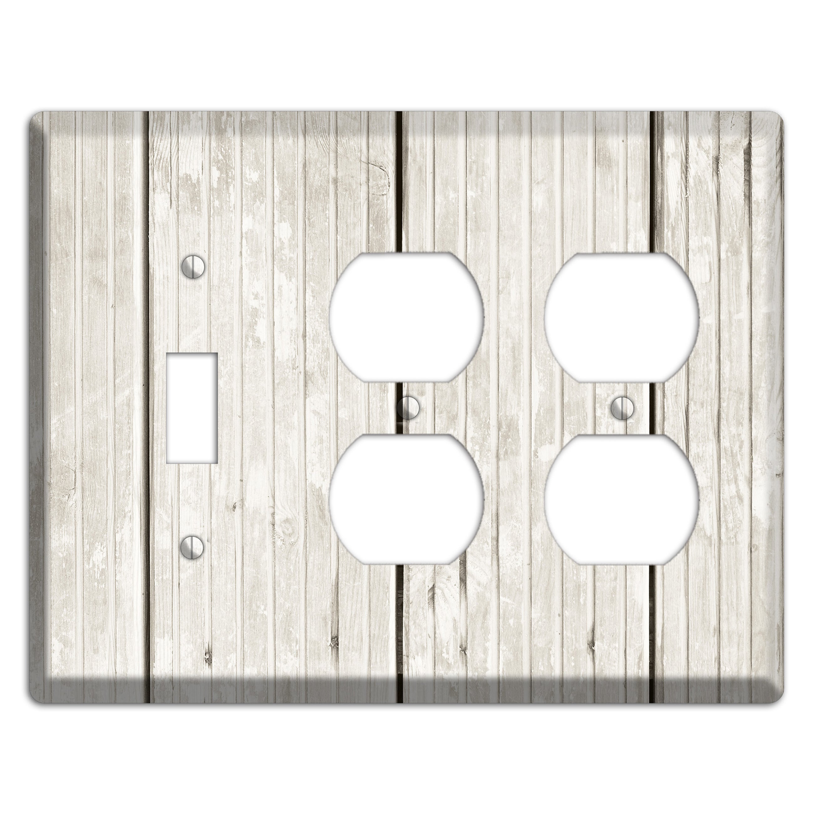 Cararra Antique Toggle / 2 Duplex Wallplate