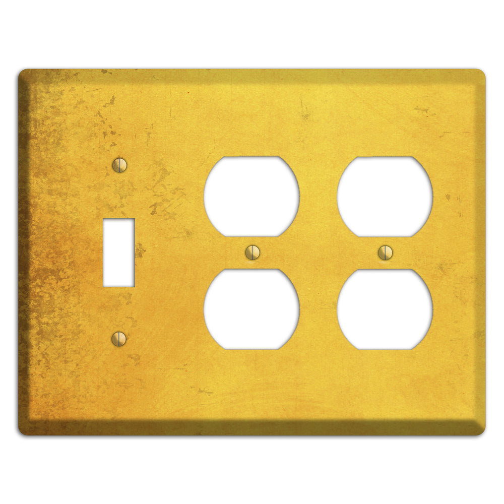 Abbey Vintage Grunge Toggle / 2 Duplex Wallplate