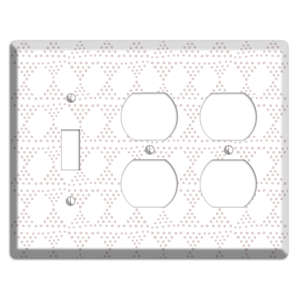 Abstract 15 Toggle / 2 Duplex Wallplate