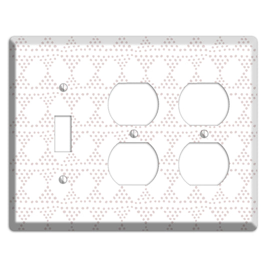 Abstract 15 Toggle / 2 Duplex Wallplate