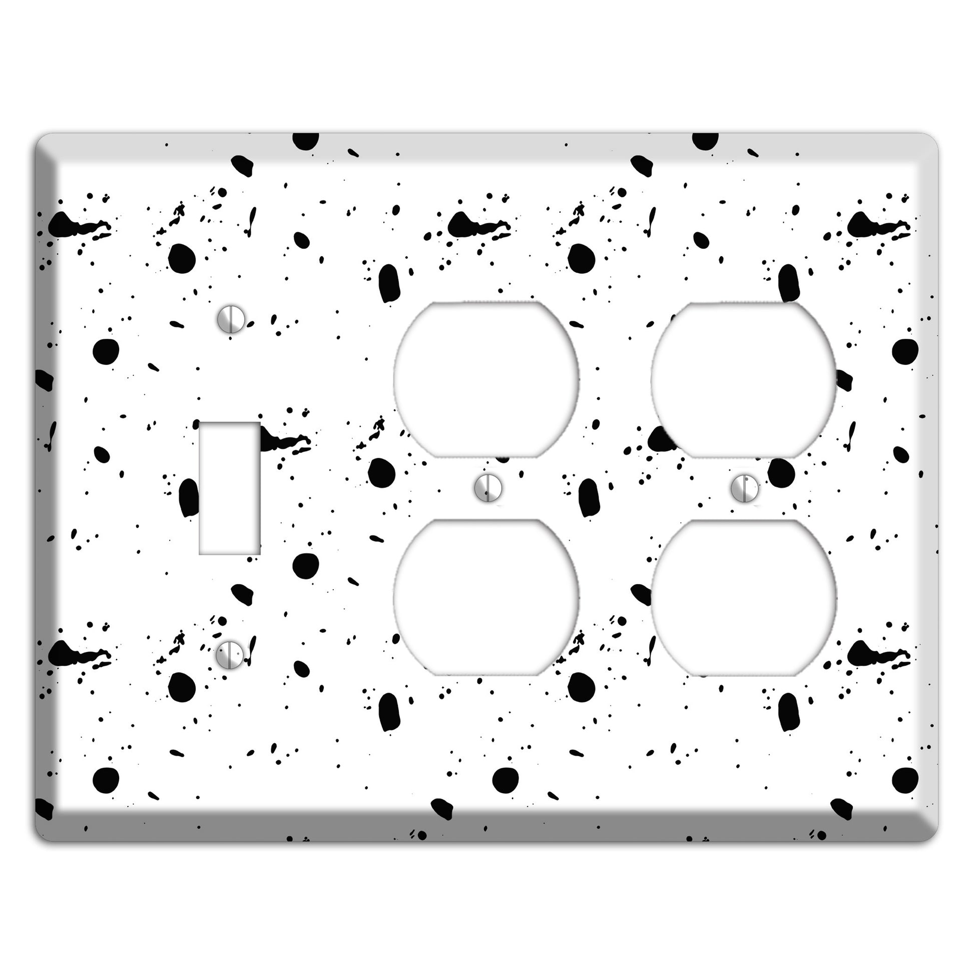 Ink Drops 3 Toggle / 2 Duplex Wallplate