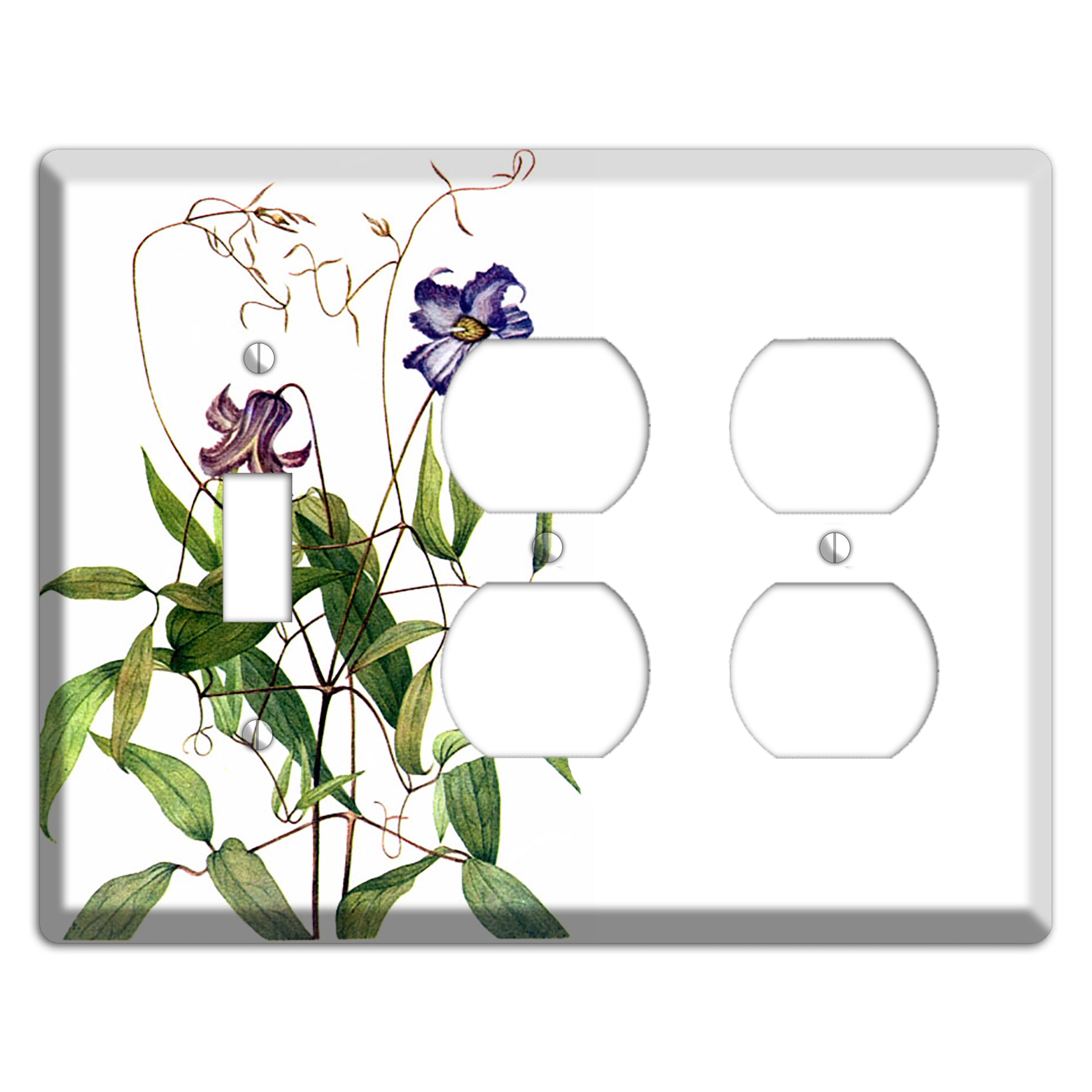 Clematis Crispa Toggle / 2 Duplex Wallplate