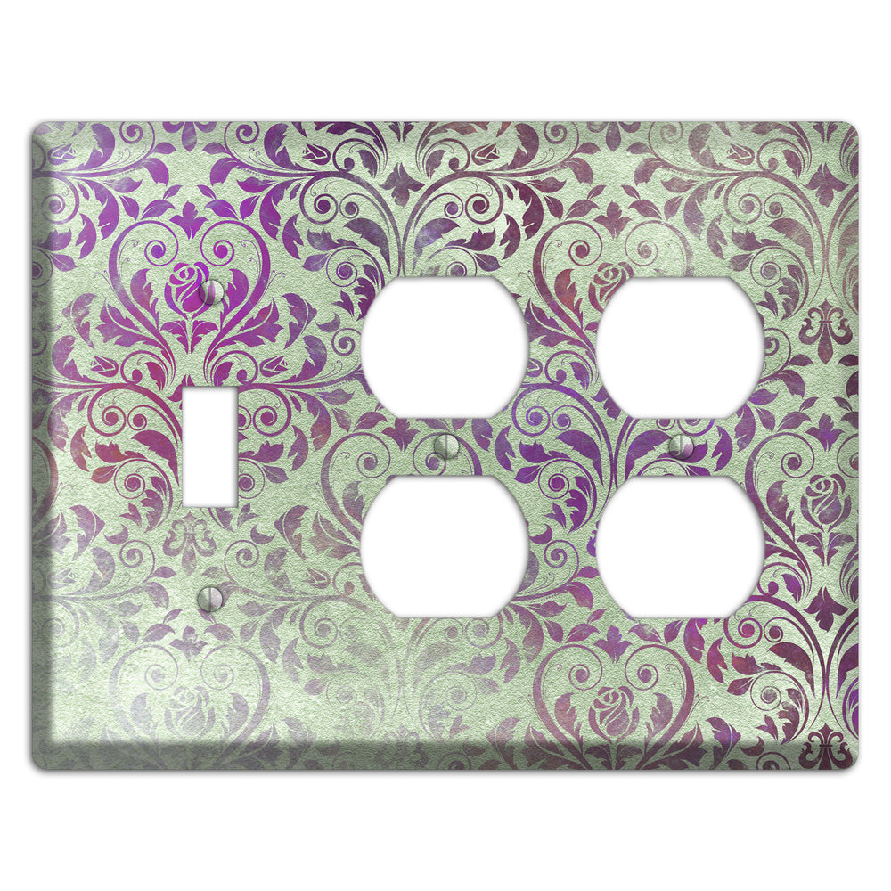 Venus Whimsical Damask Toggle / 2 Duplex Wallplate