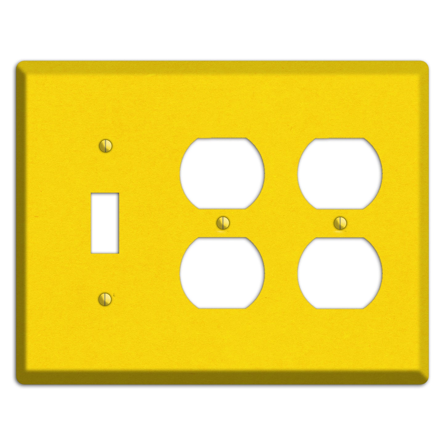 Moon Yellow Kraft Toggle / 2 Duplex Wallplate