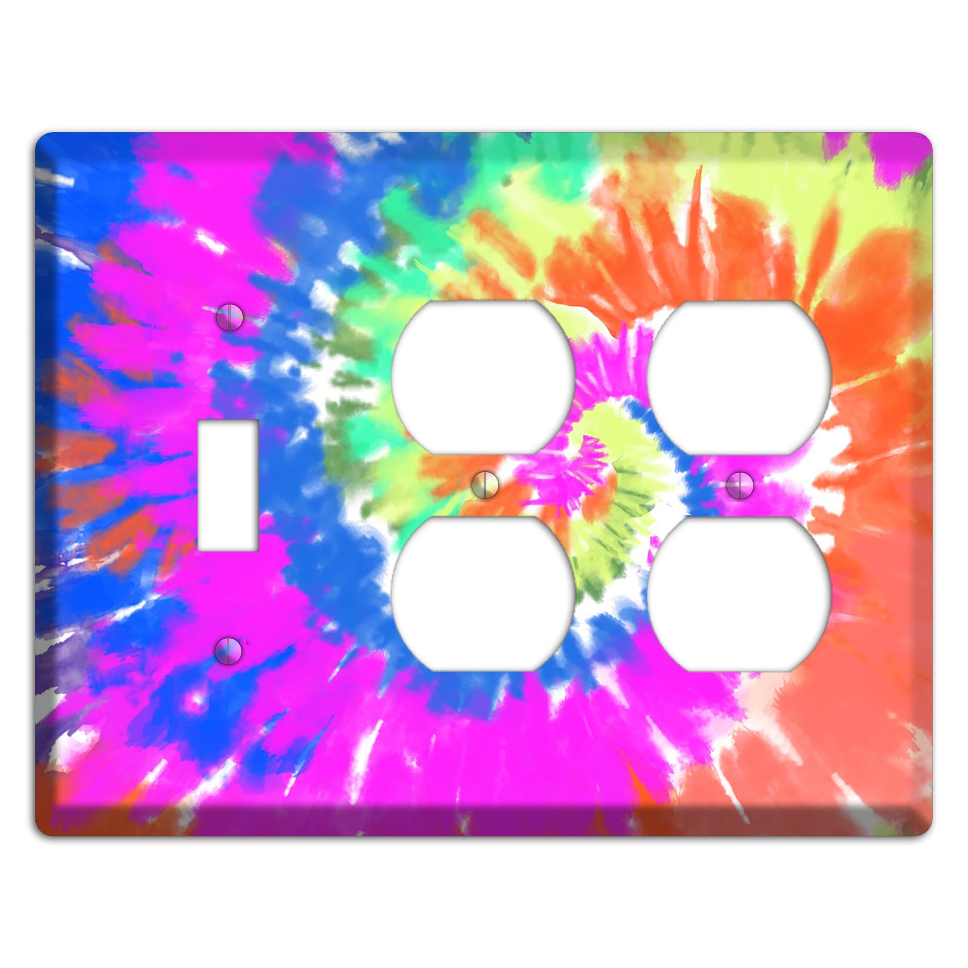 Tie Die Toggle / 2 Duplex Wallplate