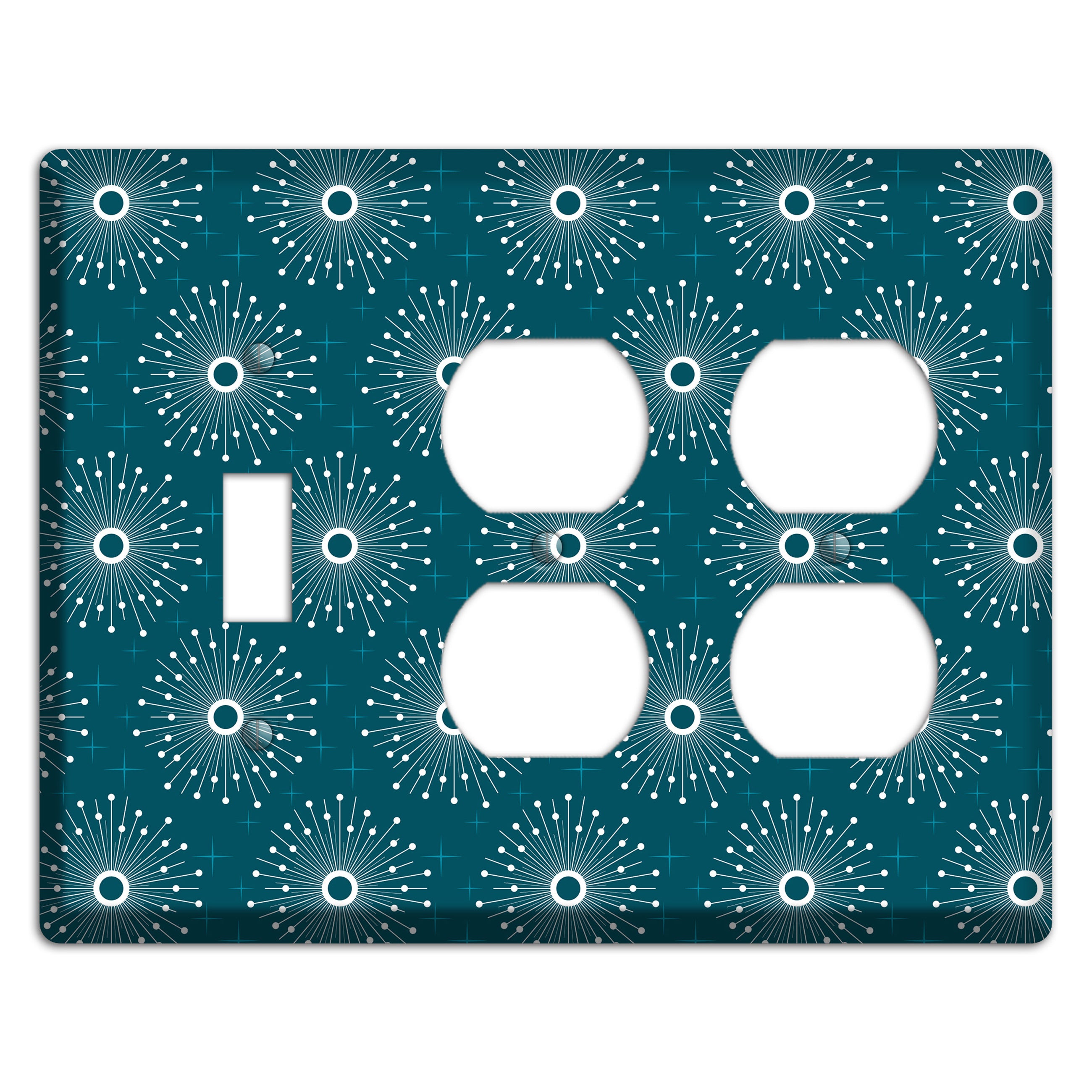 Star Burst Toggle / 2 Duplex Wallplate