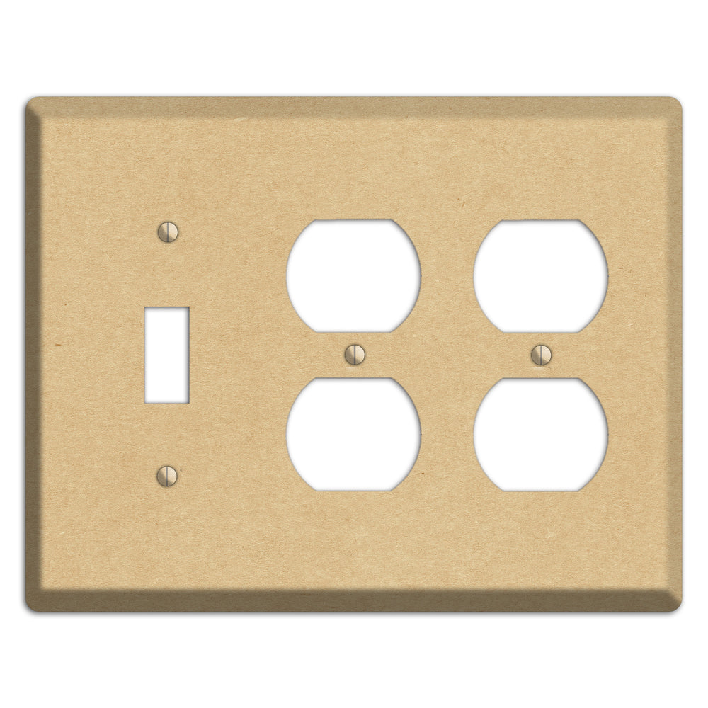 Calico Kraft Toggle / 2 Duplex Wallplate