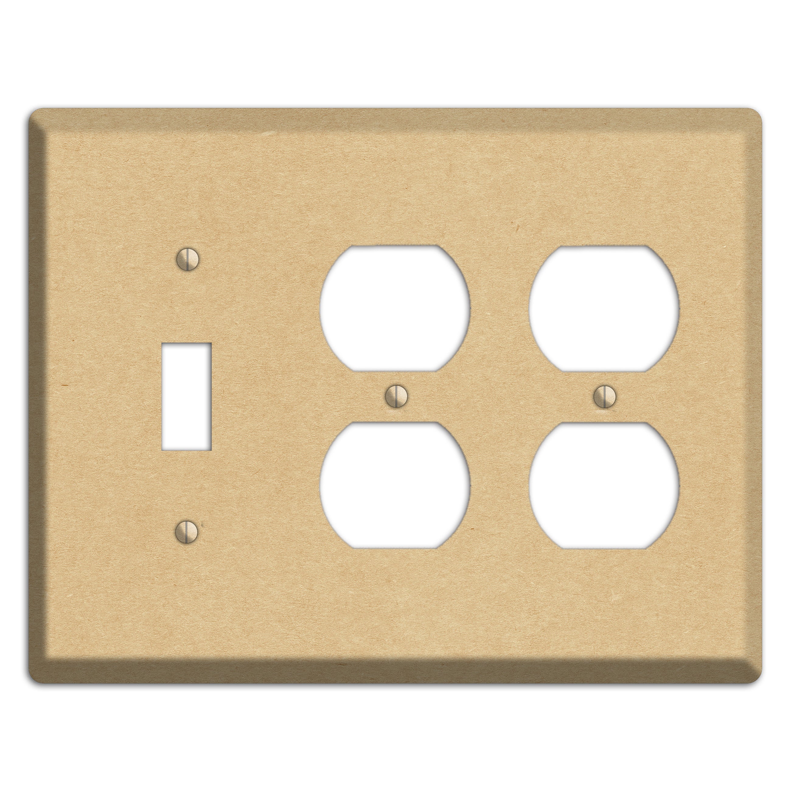 Calico Kraft Toggle / 2 Duplex Wallplate