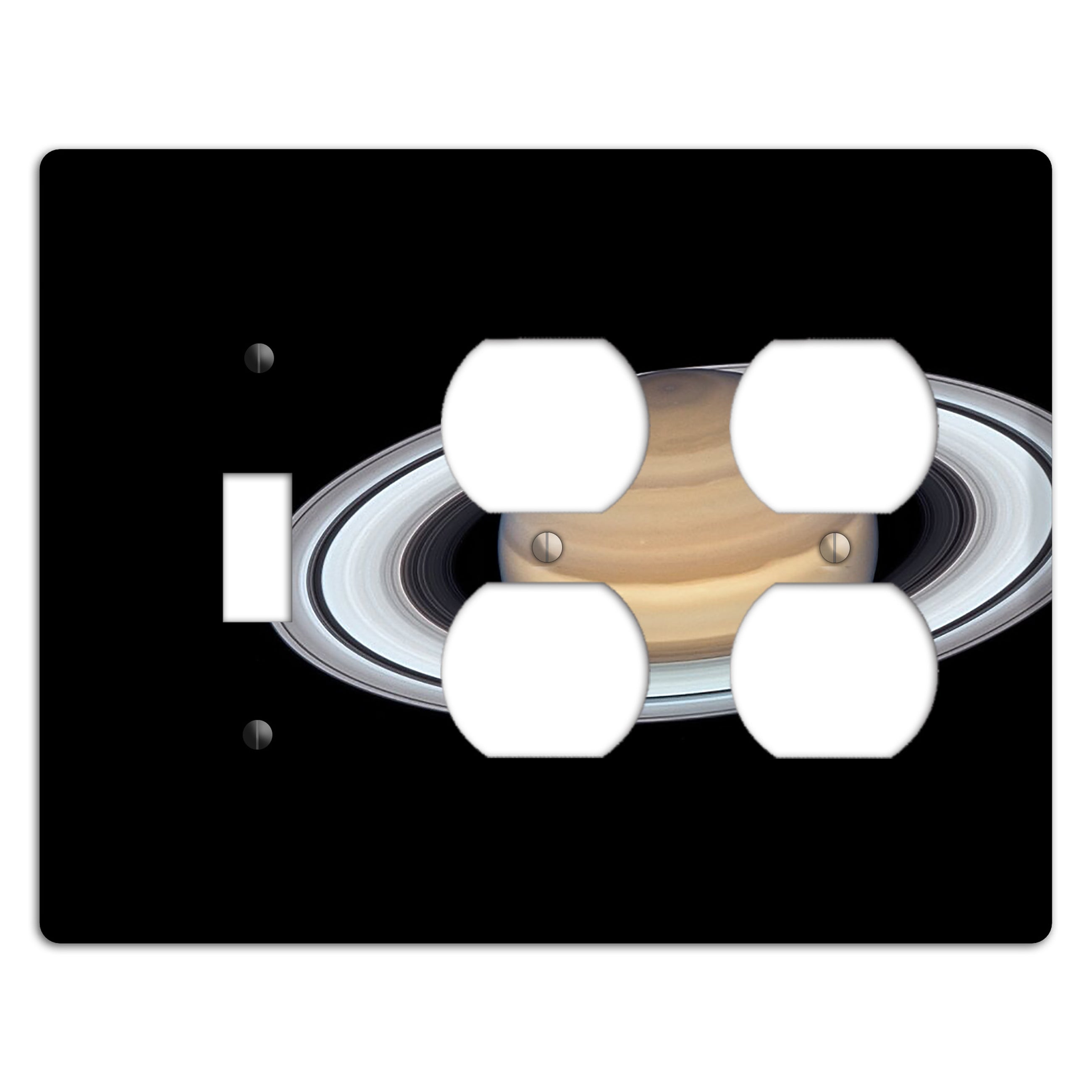Saturn Toggle / 2 Duplex Wallplate