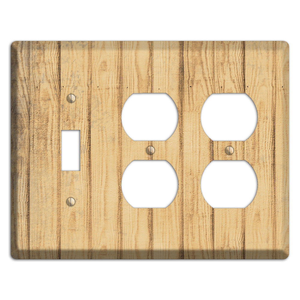 Twine Weathered Wood Toggle / 2 Duplex Wallplate