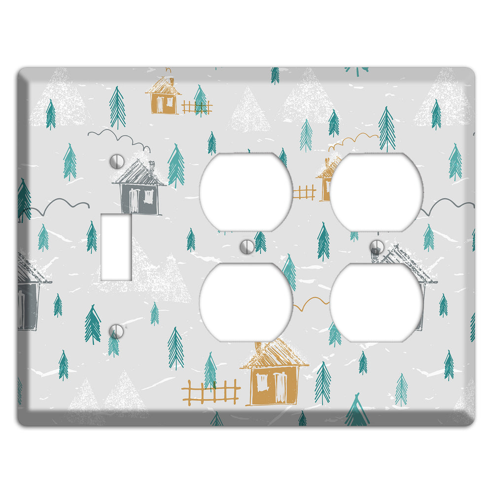 Wildlife Neighborhoods 2 Toggle / 2 Duplex Wallplate