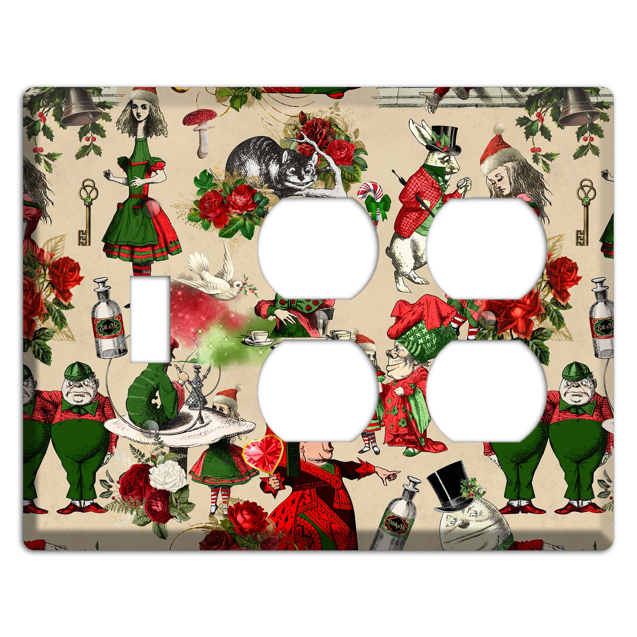 Holiday in Wonderland Characters Toggle / 2 Duplex Wallplate