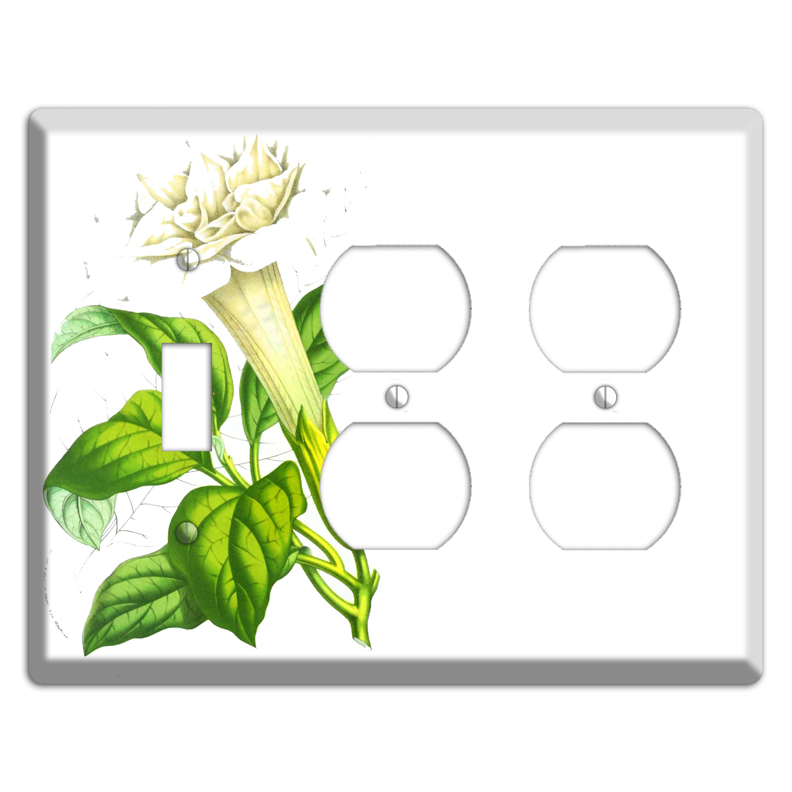 Datura Fastuosa Toggle / 2 Duplex Wallplate