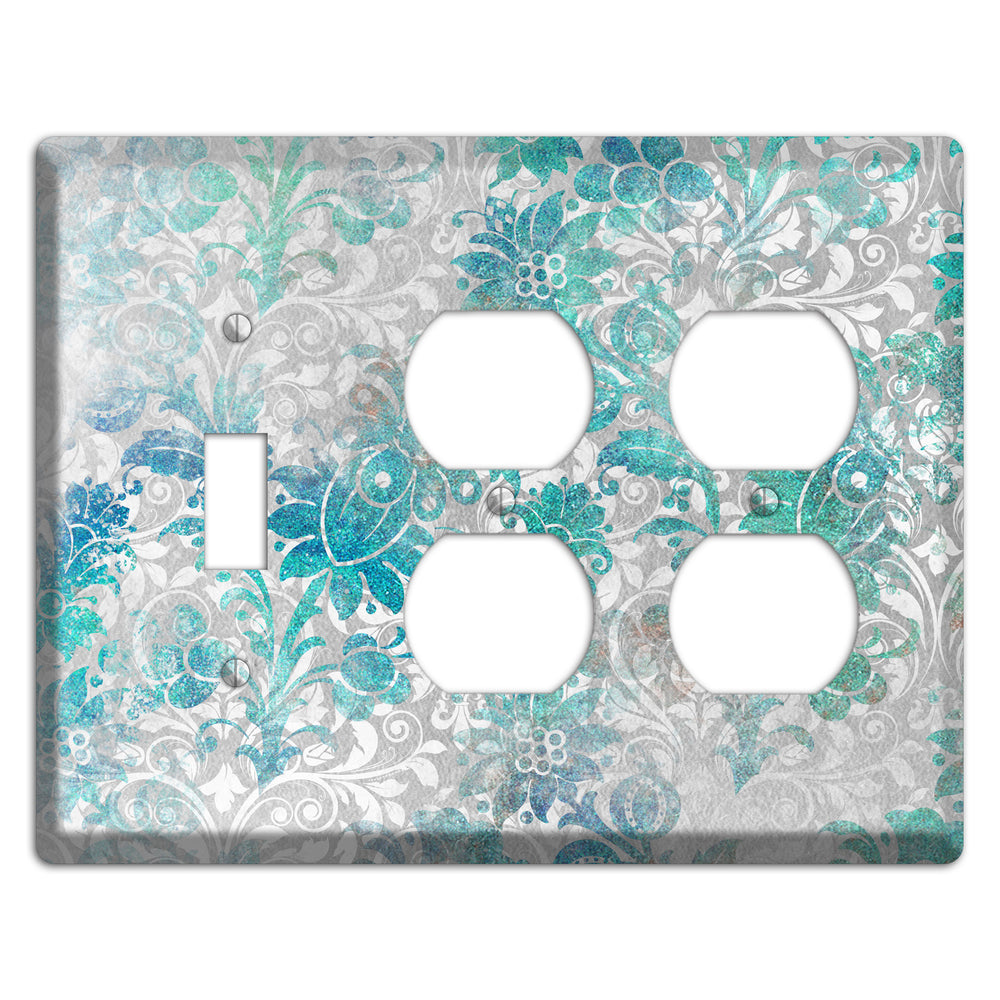 Gulf Stream Whimsical Damask Toggle / 2 Duplex Wallplate