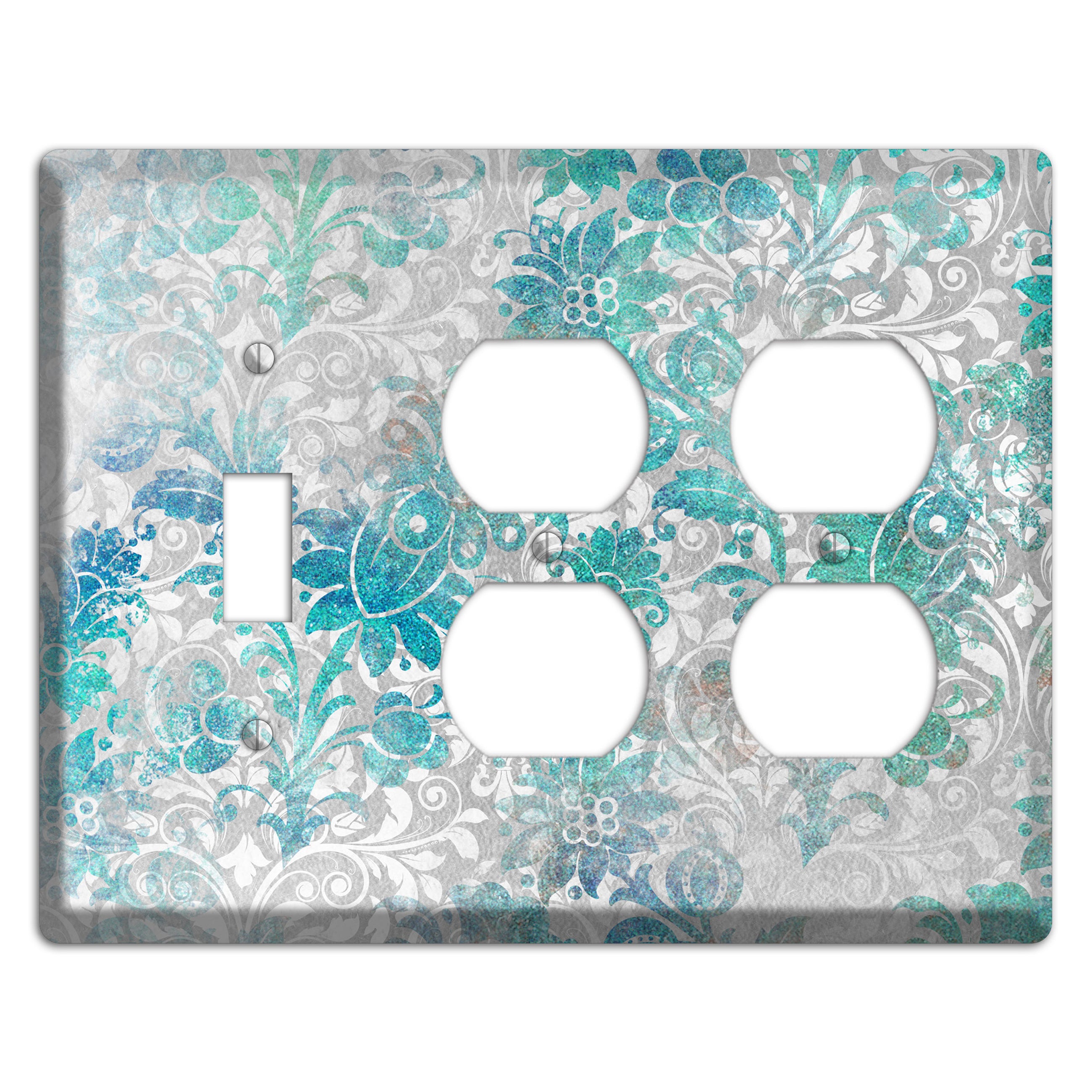 Gulf Stream Whimsical Damask Toggle / 2 Duplex Wallplate