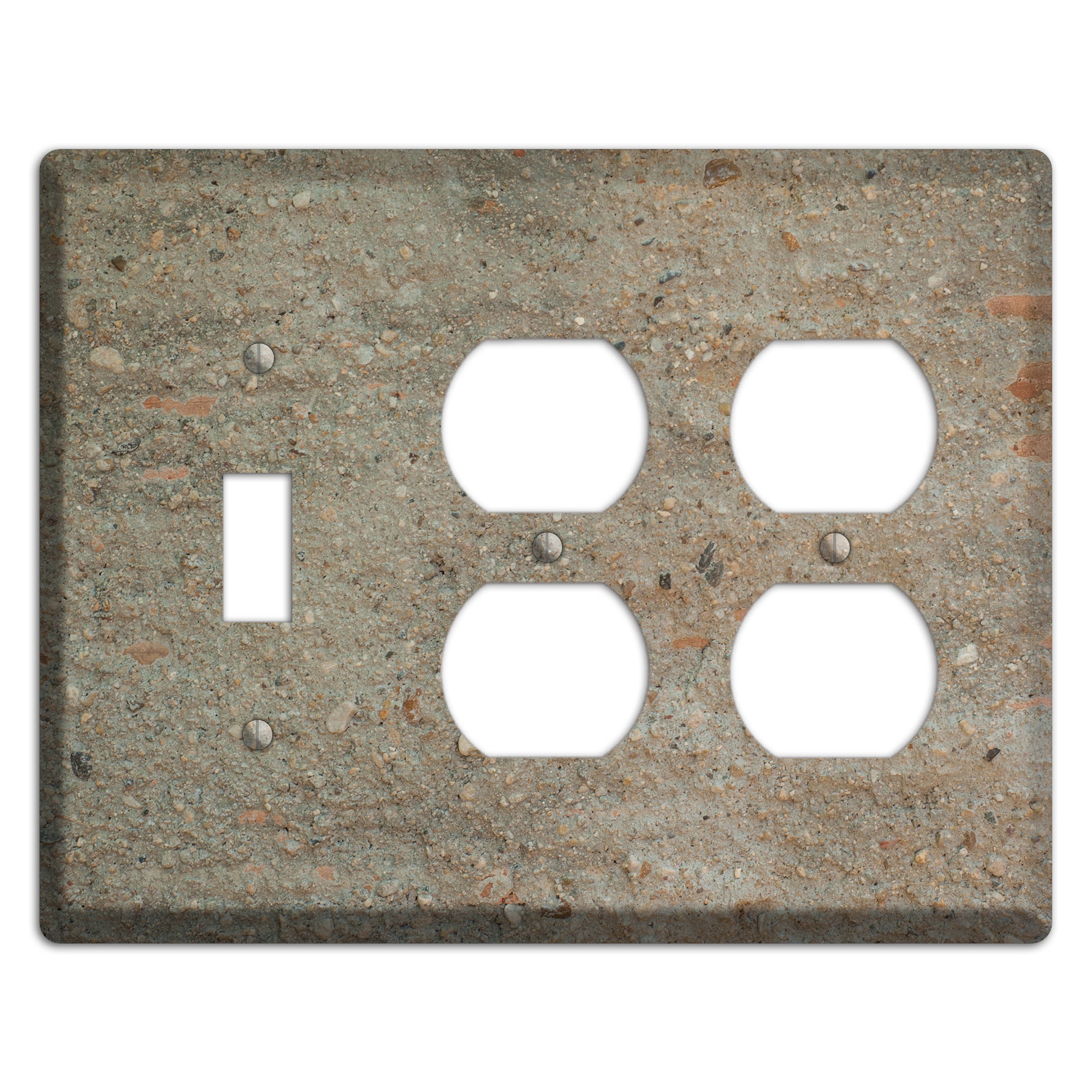 Plaster 1 Toggle / 2 Duplex Wallplate
