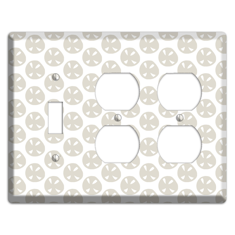 Simple Scandanavian Style LL Toggle / 2 Duplex Wallplate