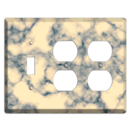 Mantle Marble Toggle / 2 Duplex Wallplate