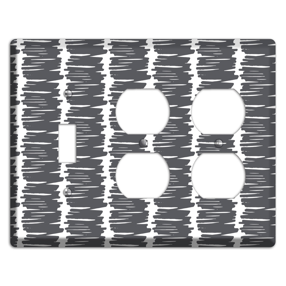Abstract 20 Toggle / 2 Duplex Wallplate