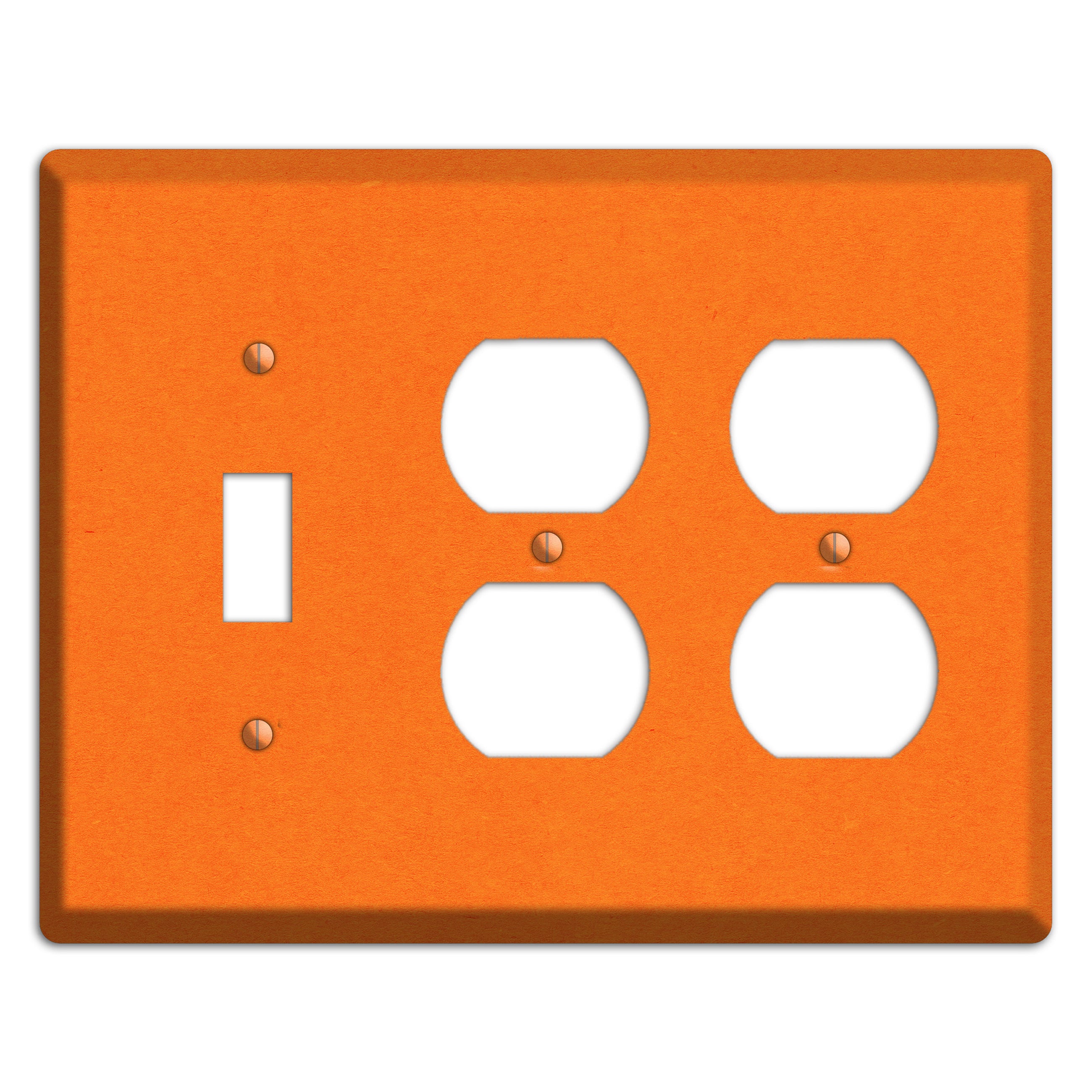 Pumpkin Kraft Toggle / 2 Duplex Wallplate