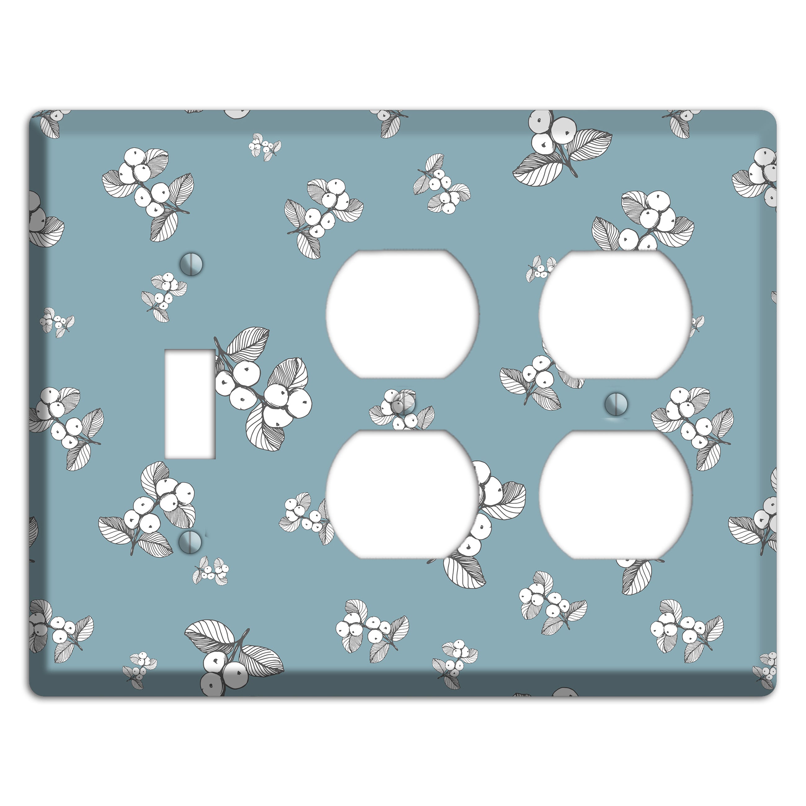Wildlife Berry Bloom Toggle / 2 Duplex Wallplate
