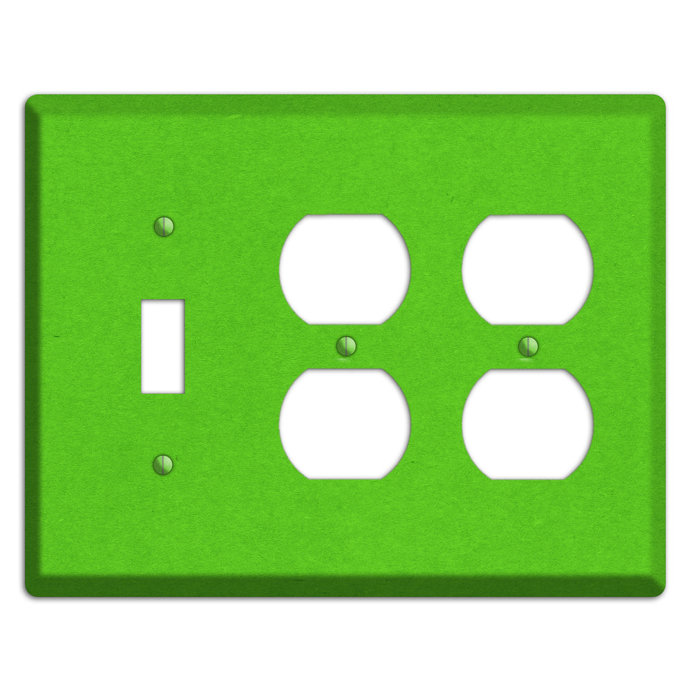Kelly Green Kraft Toggle / 2 Duplex Wallplate