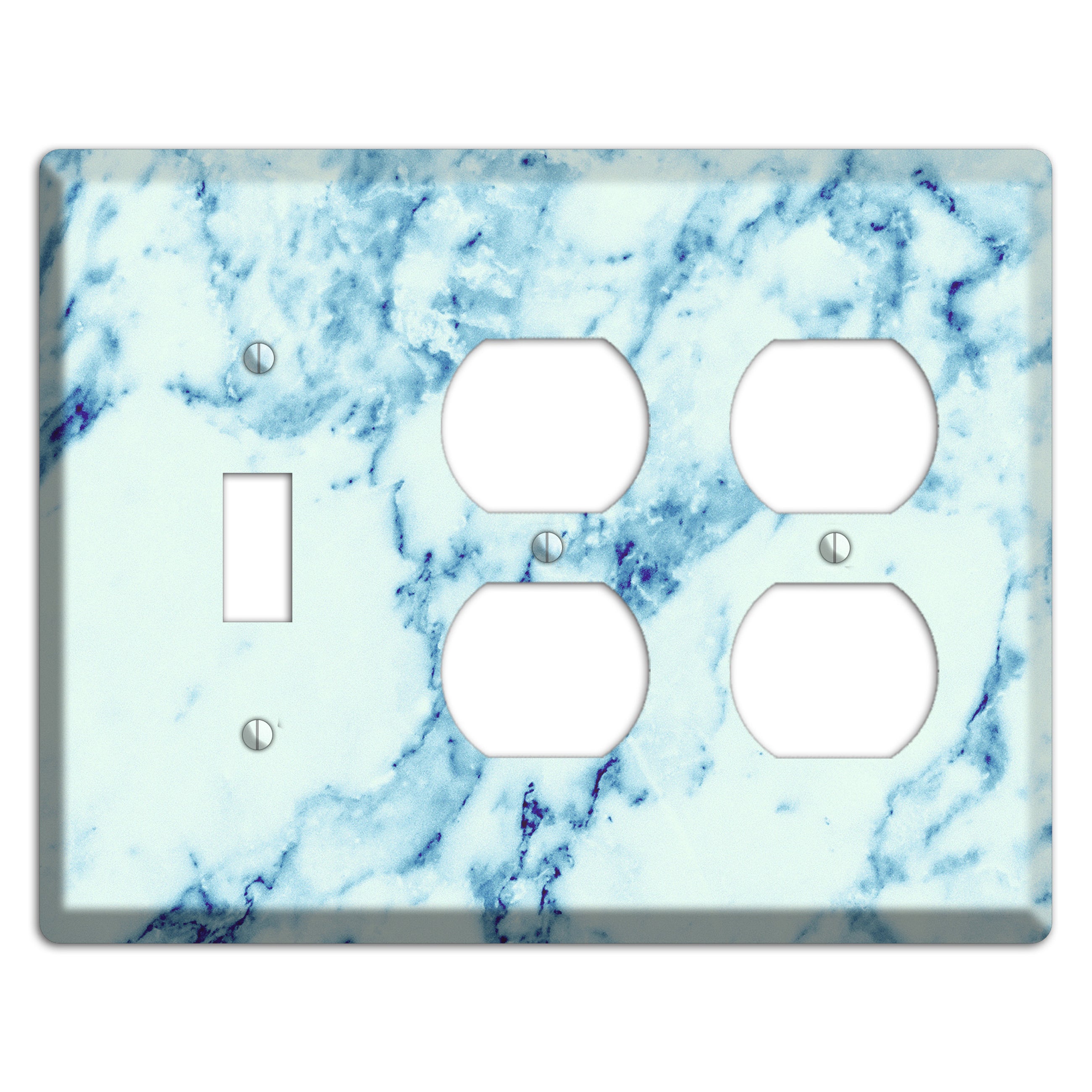 Polar Marble Toggle / 2 Duplex Wallplate