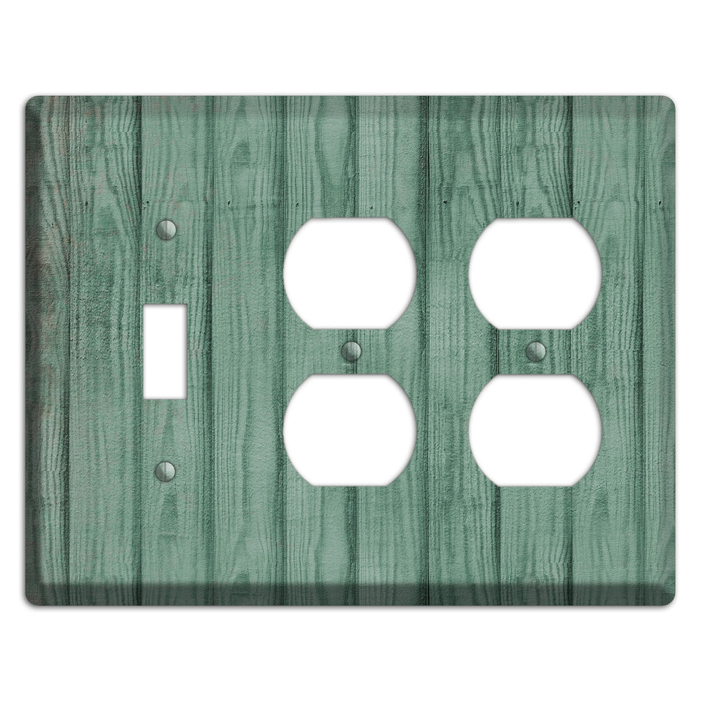 Laurel Weathered Wood Toggle / 2 Duplex Wallplate