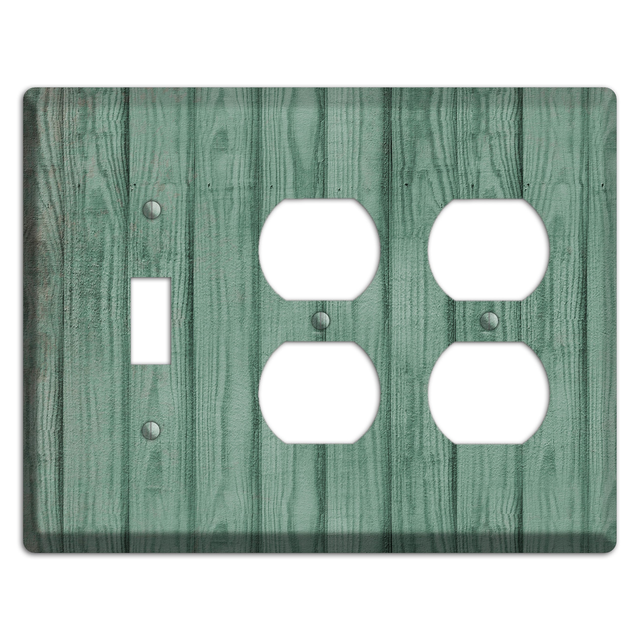 Laurel Weathered Wood Toggle / 2 Duplex Wallplate