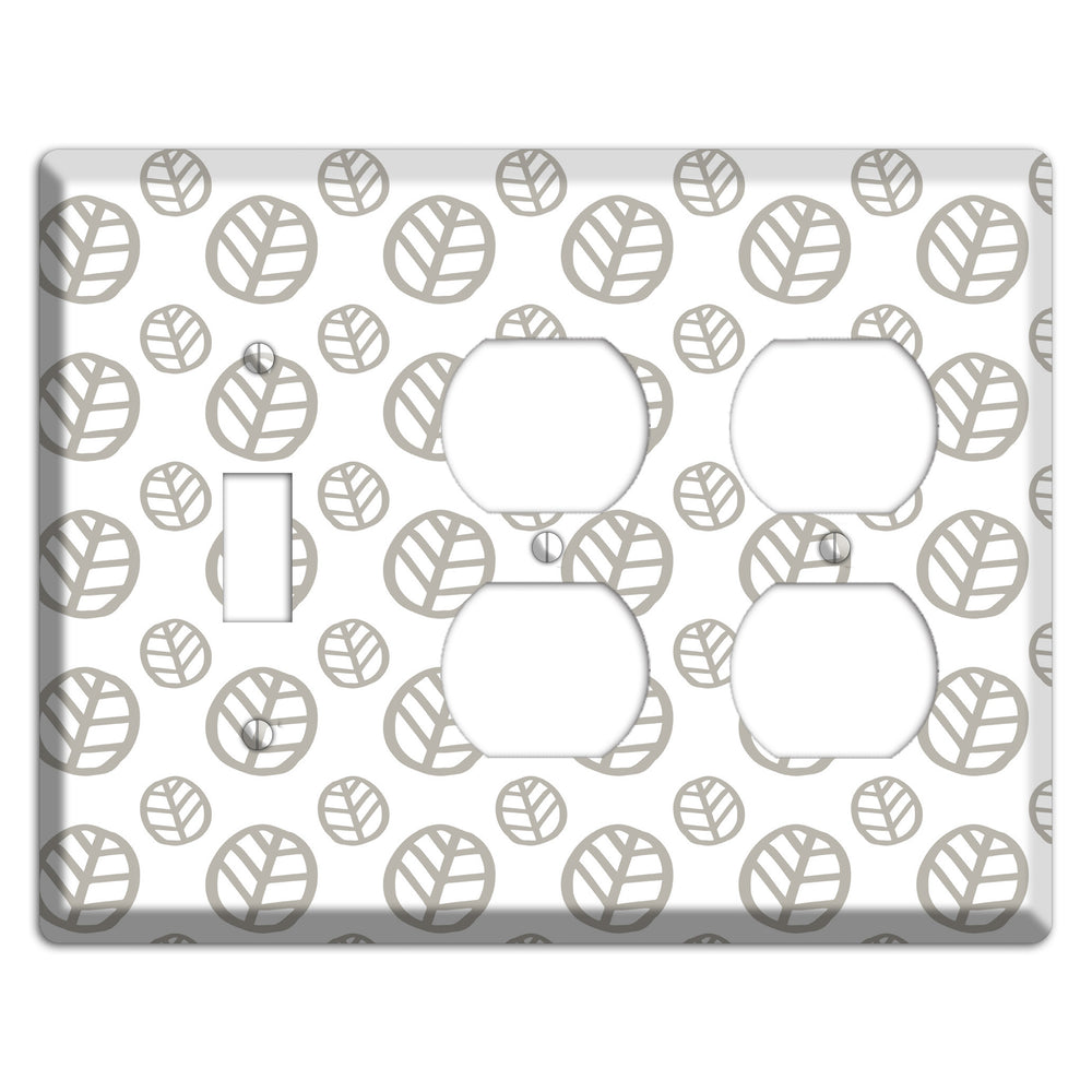 Simple Scandanavian Style JJ Toggle / 2 Duplex Wallplate