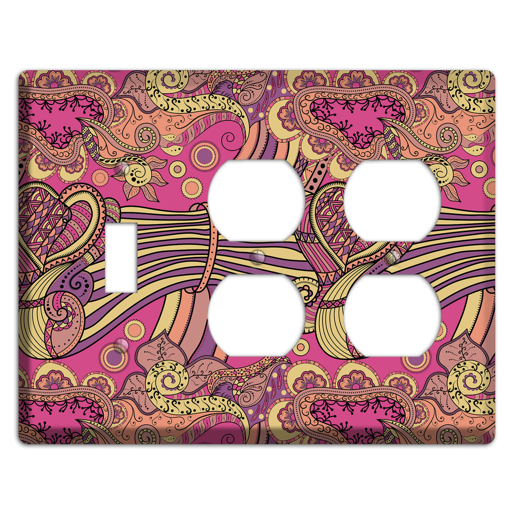 Retro Flourish 1 Toggle / 2 Duplex Wallplate