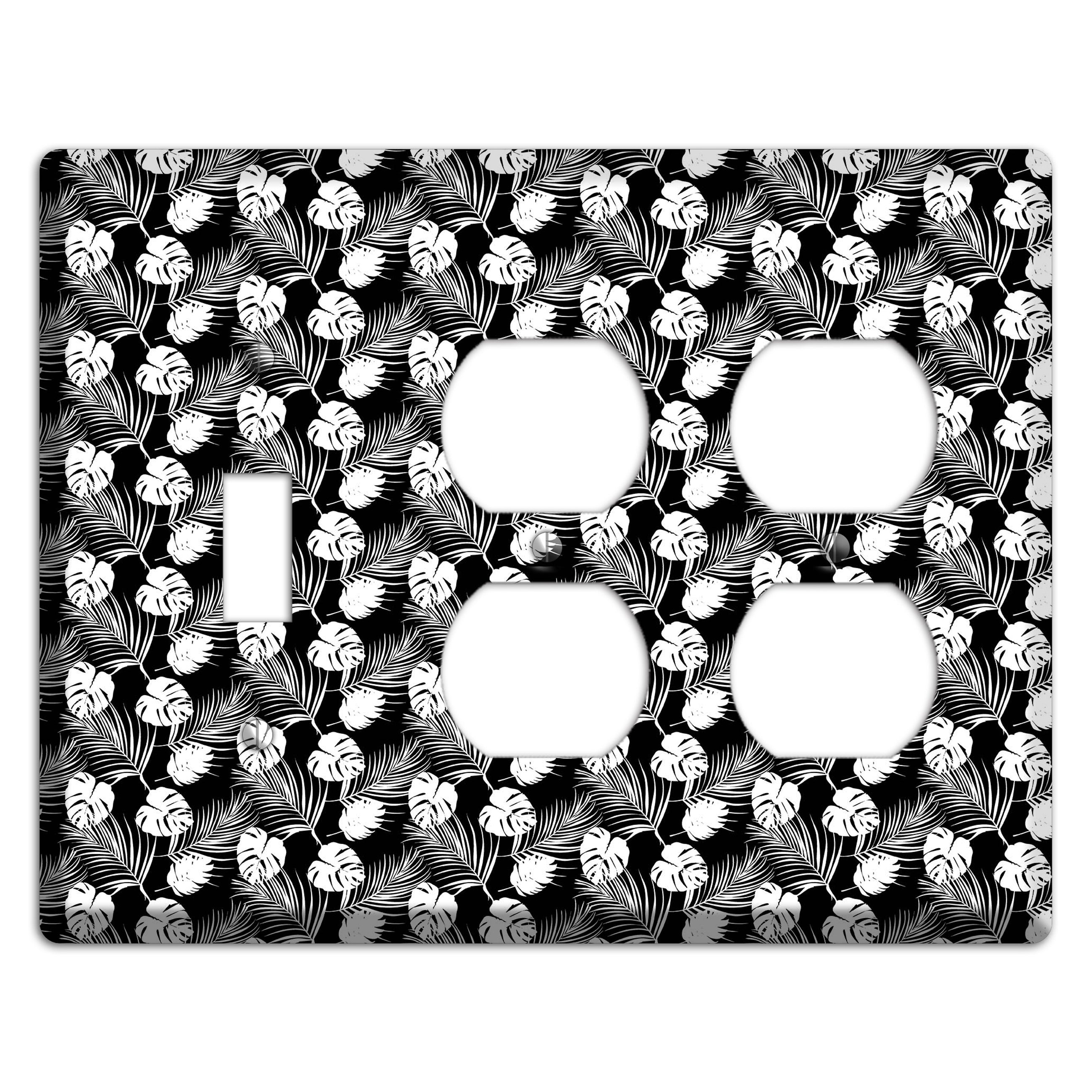 Leaves Style J Toggle / 2 Duplex Wallplate
