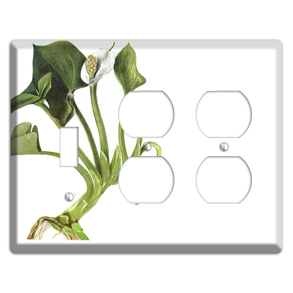 Calla Palustrie Toggle / 2 Duplex Wallplate