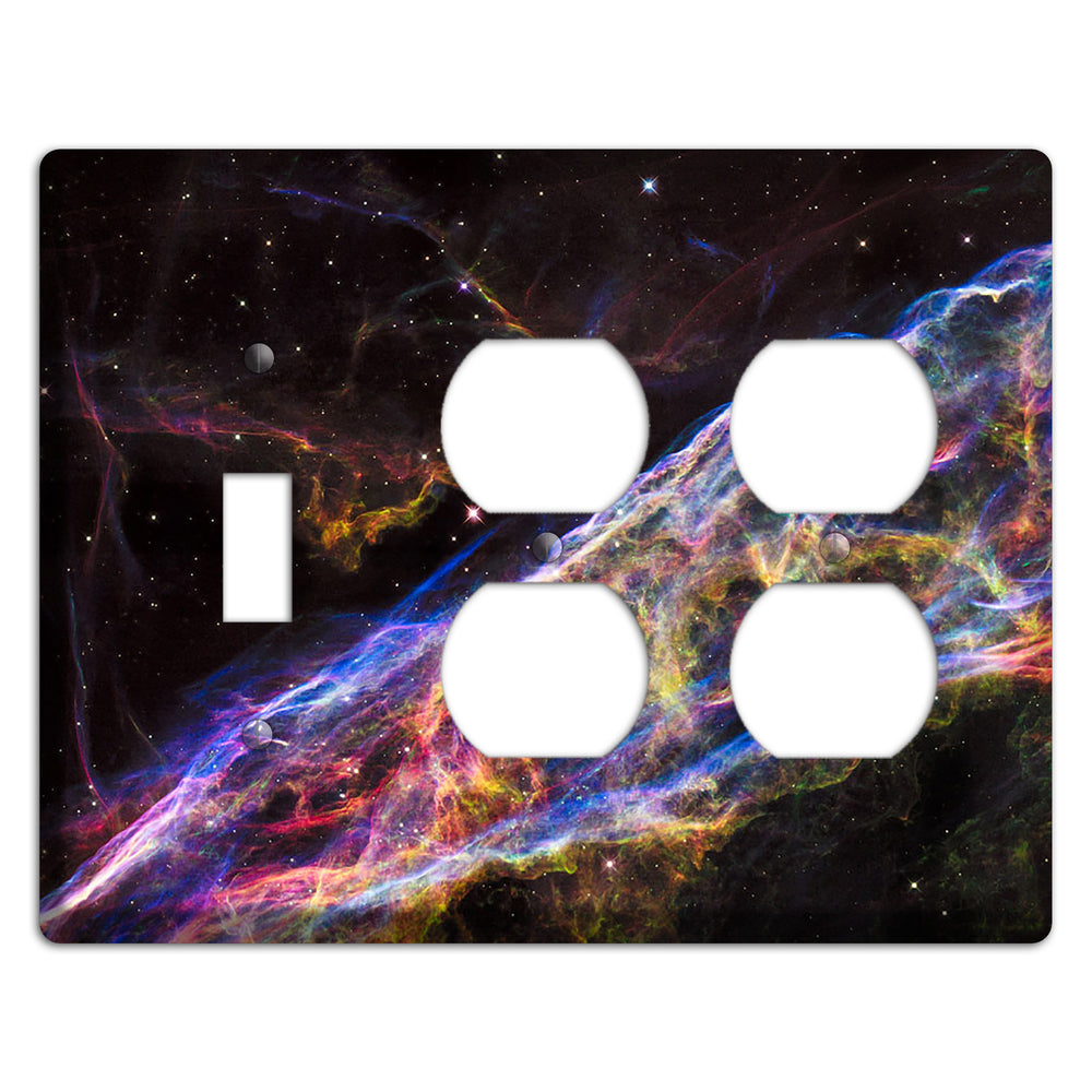 Veil Nebula Toggle / 2 Duplex Wallplate