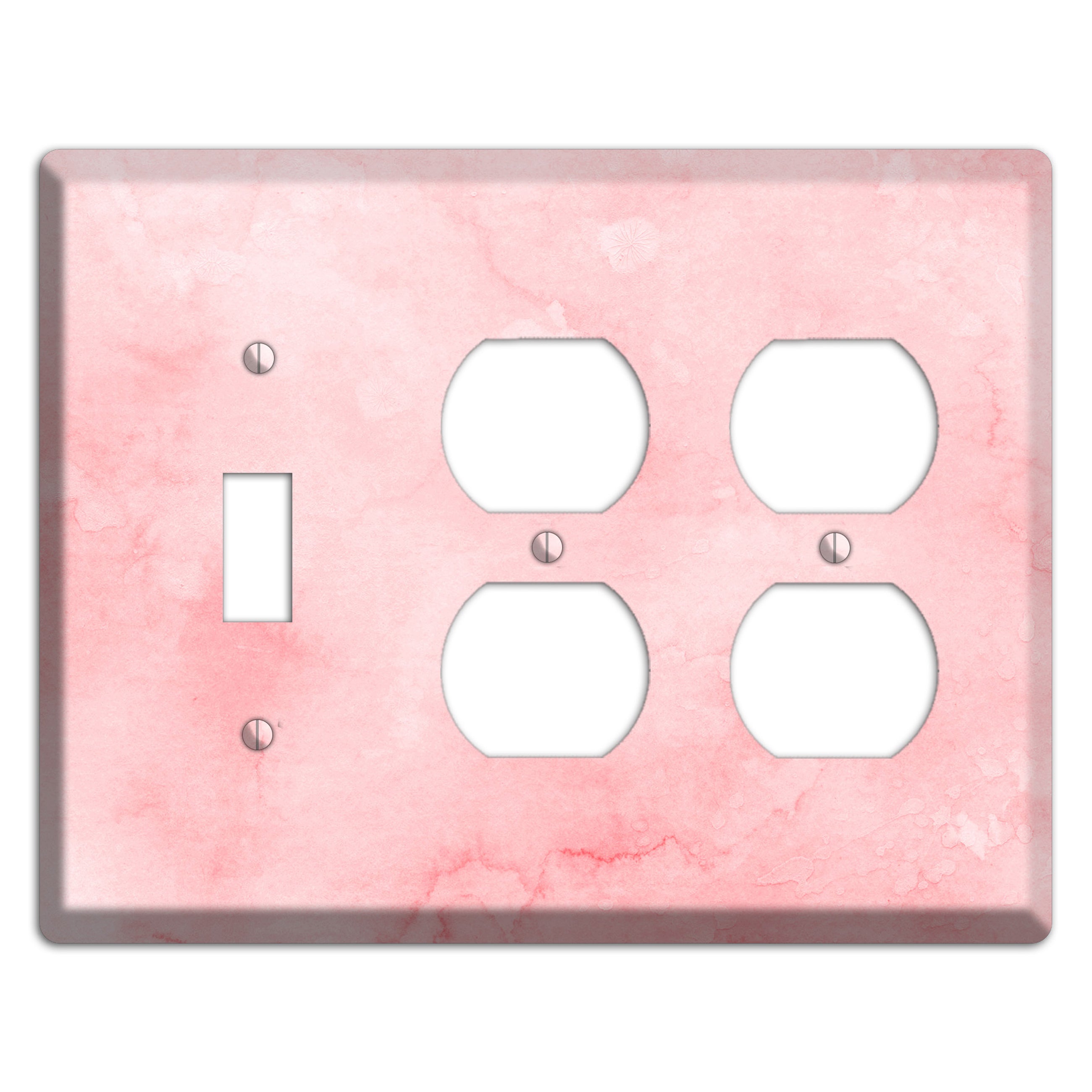 Mandys Pink Soft Coral Toggle / 2 Duplex Wallplate