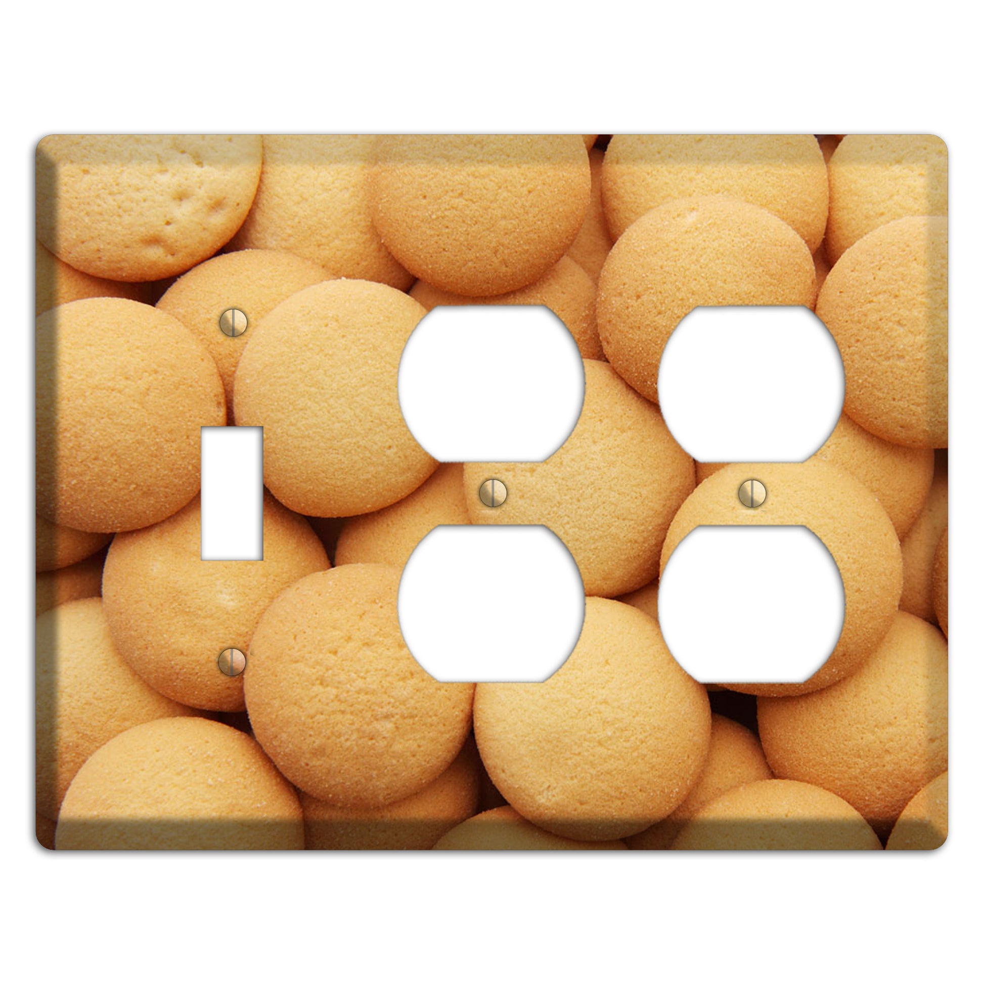 Wafers Toggle / 2 Duplex Wallplate