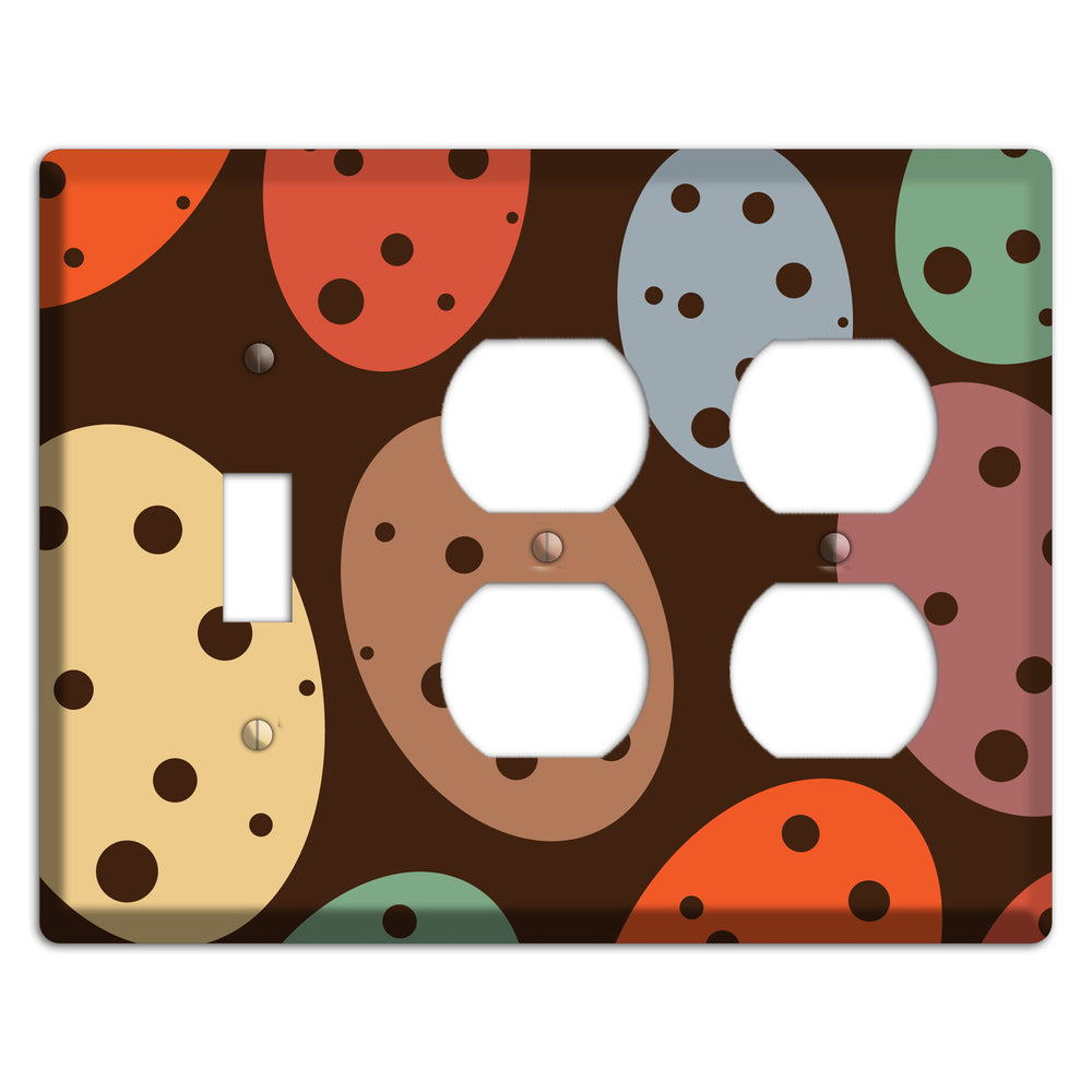 Brown Eggs Toggle / 2 Duplex Wallplate