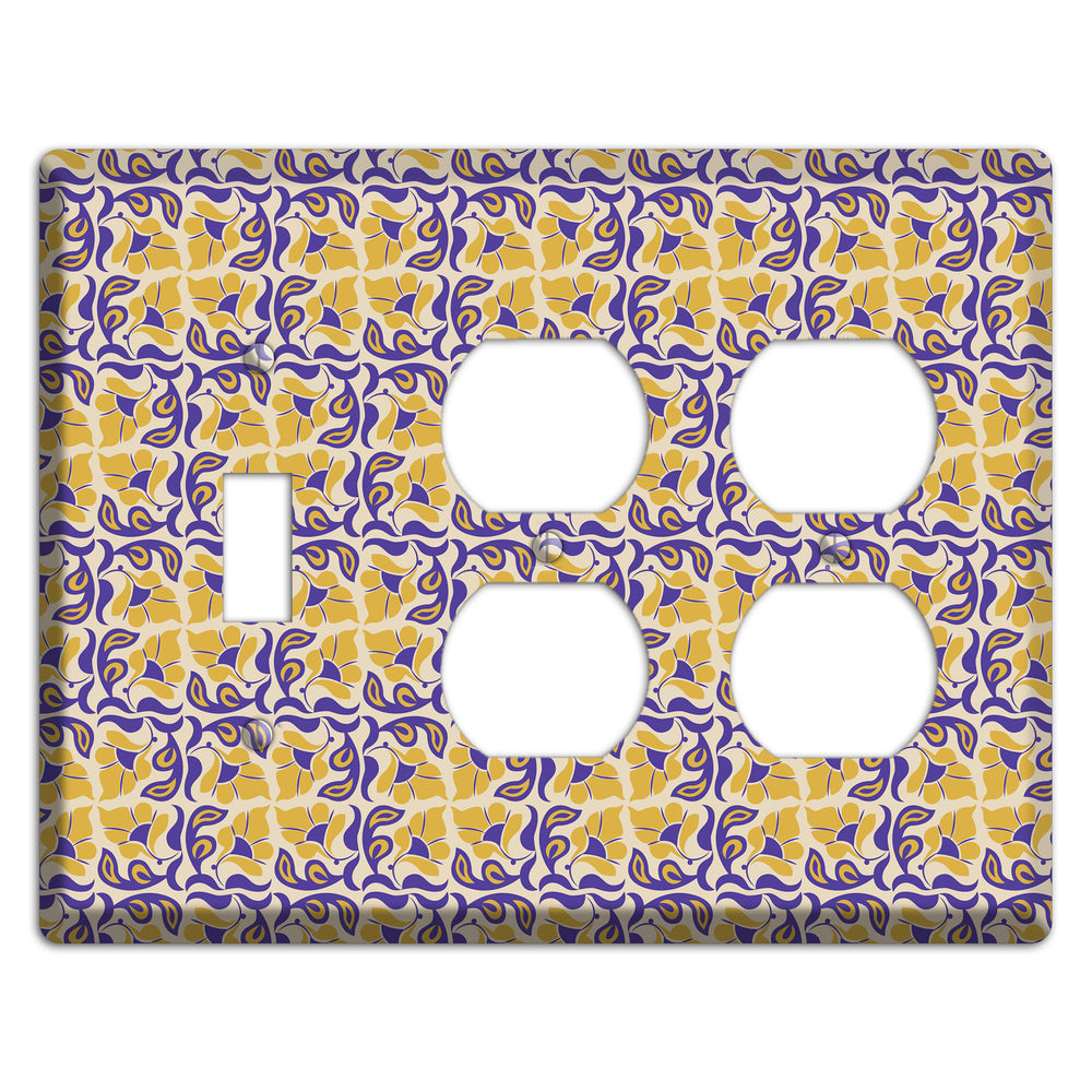 Nouveau Floral Toggle / 2 Duplex Wallplate
