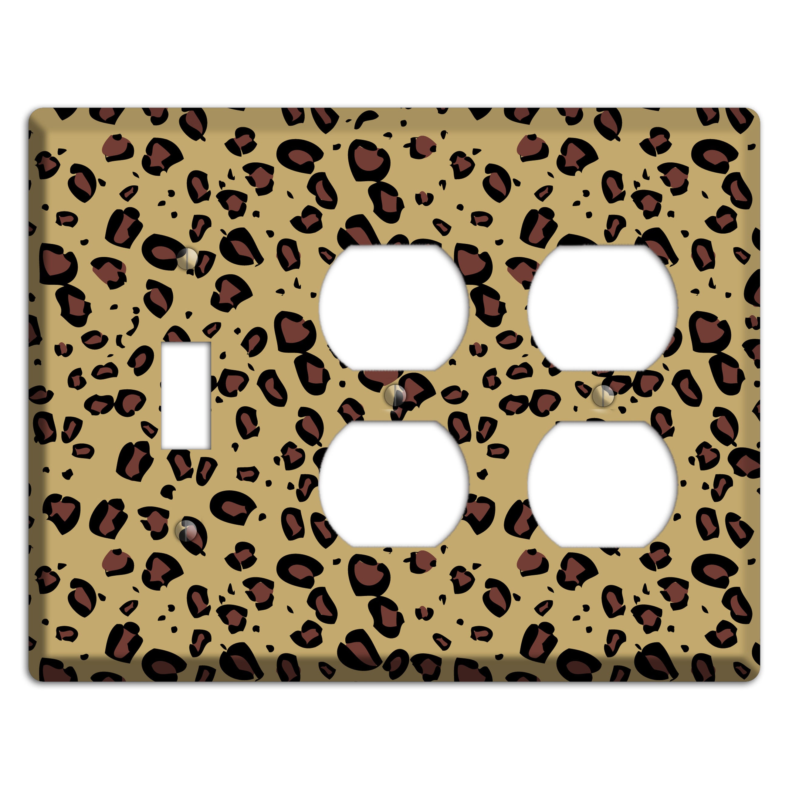 Leopard Toggle / 2 Duplex Wallplate